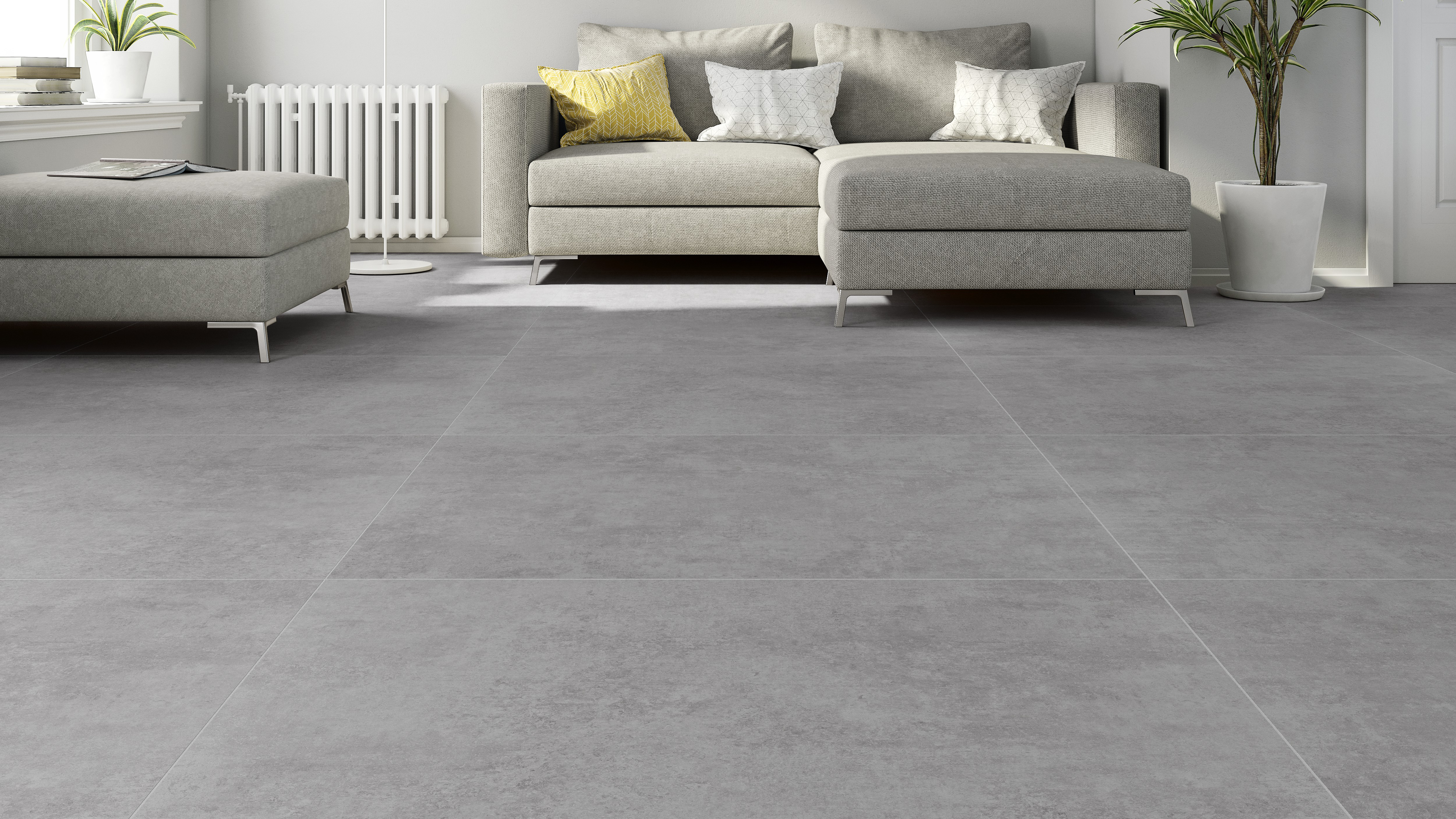 Suelo porcelánico Martins efecto cemento gris 60x120 cm C1 ARTENS - 16