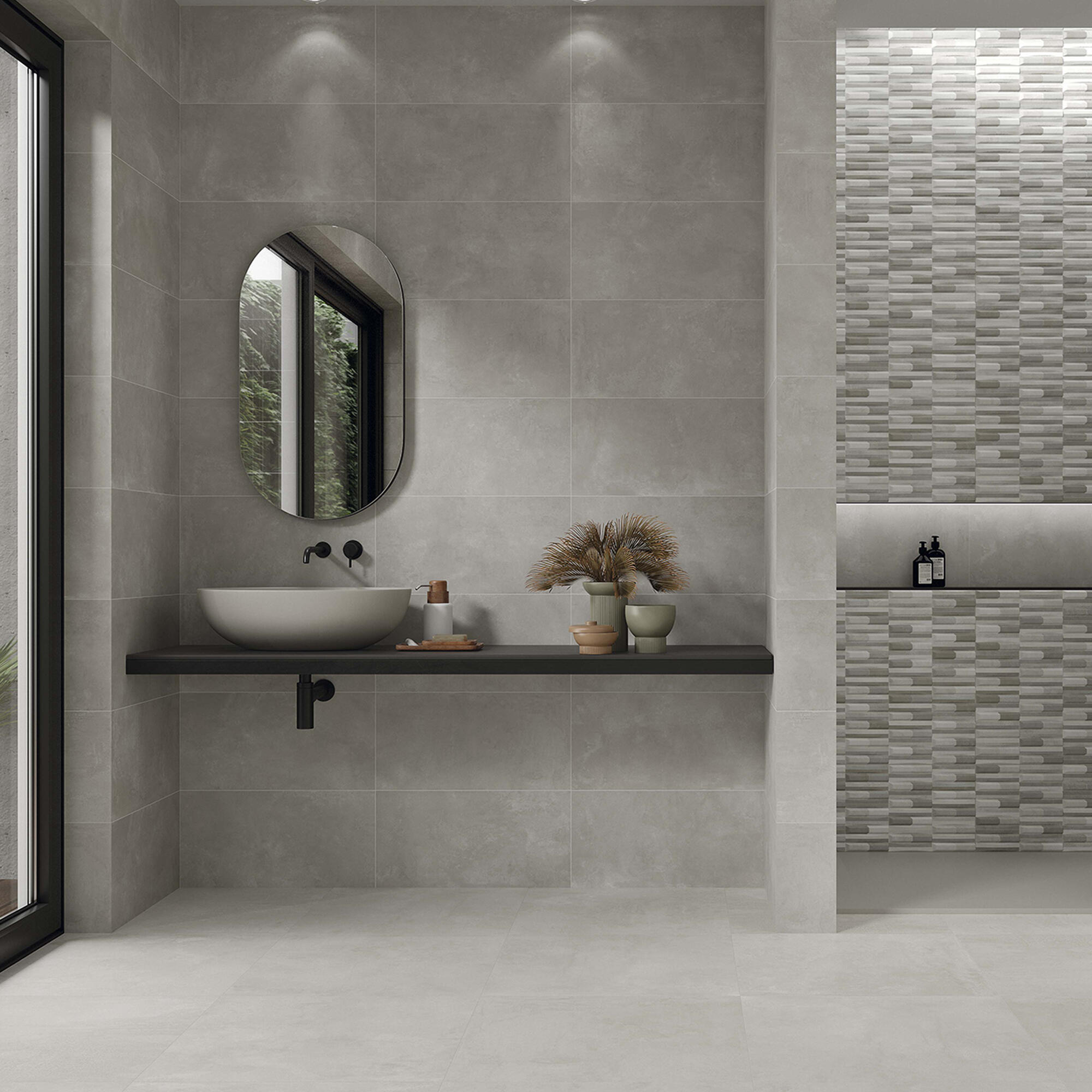Azulejo cerámico Autore efecto piedra gris 30x60 cm - 2