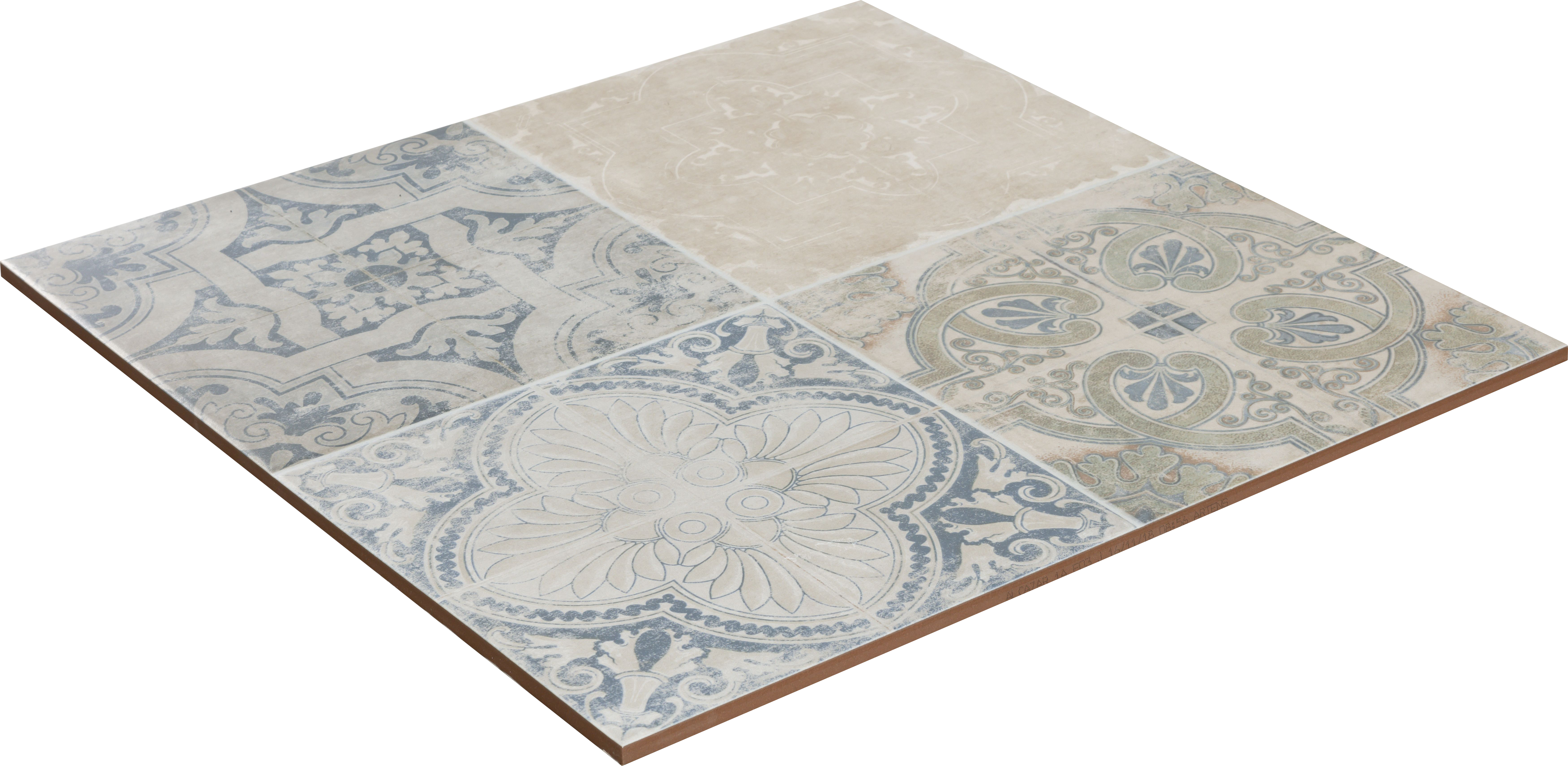 Suelo cerámico Alcazar efecto hidráulico beige 45x45 cm C2 ARTENS - 2