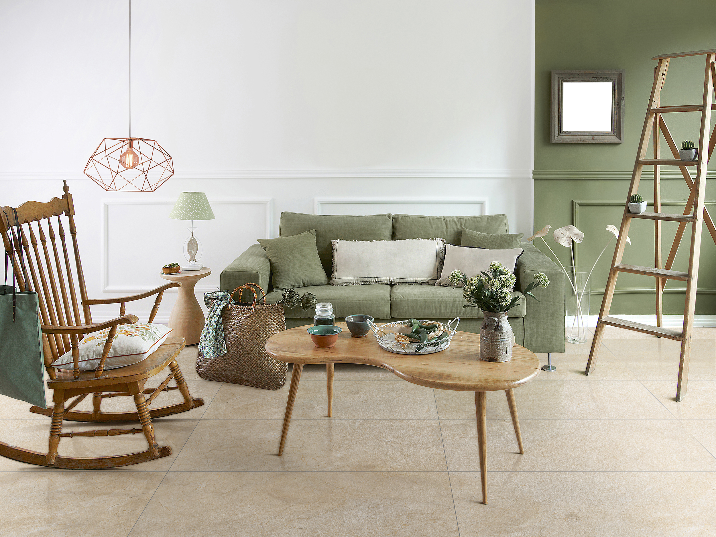 Suelo porcelánico bellapietra efecto mármol marfil 60x120 cm c1 artens