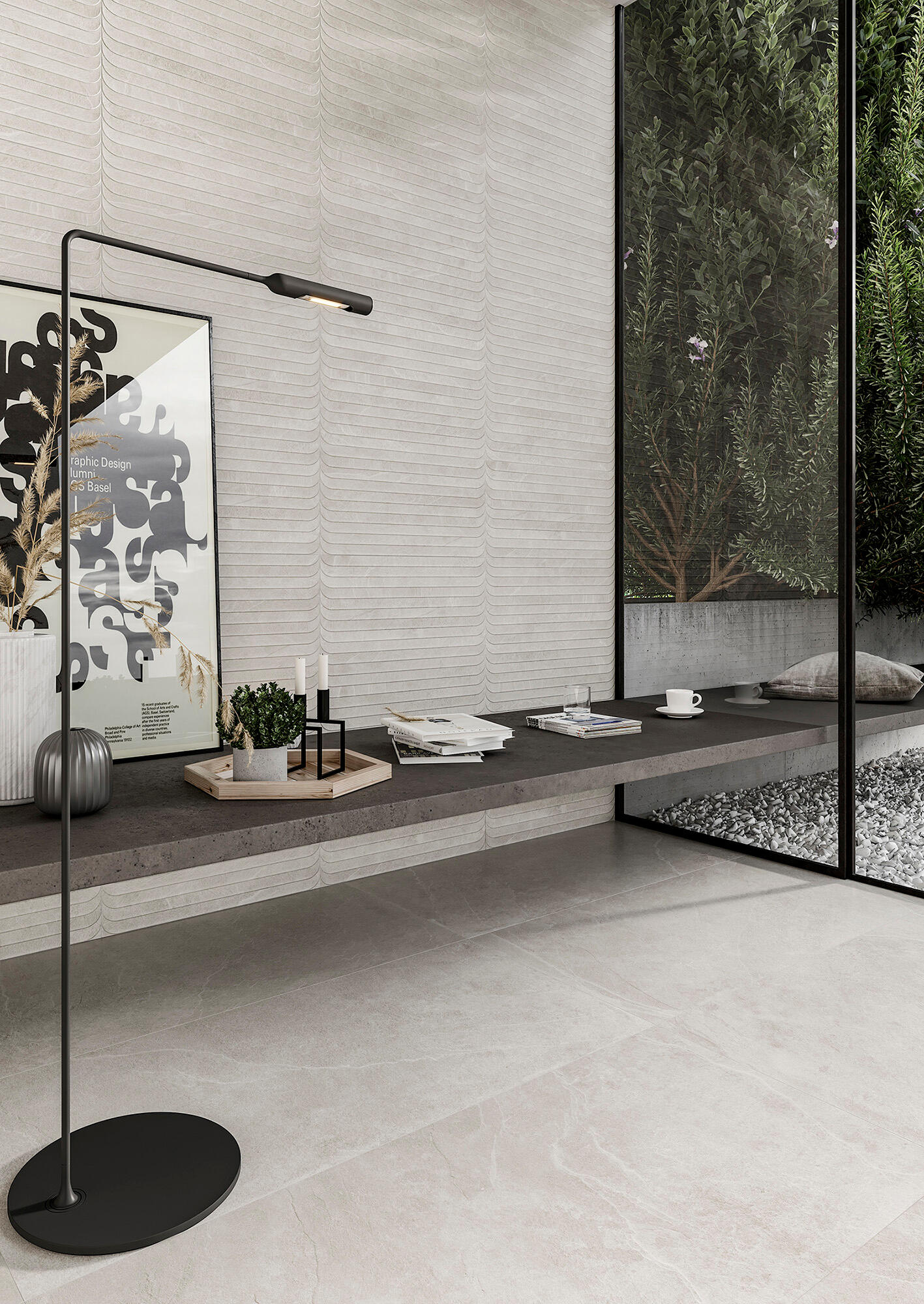 Azulejo porcelánico Artic efecto piedra beige 32x62.5 cm ARTENS - 2