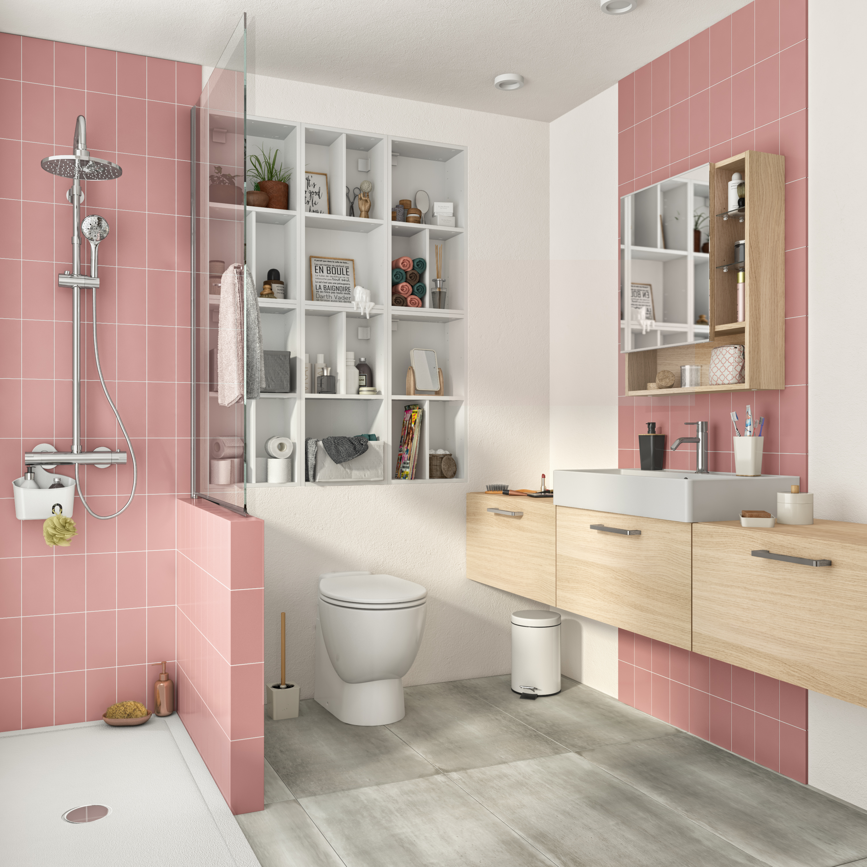 Cesto de duche EASY BRANCO 28X10X29 - 3