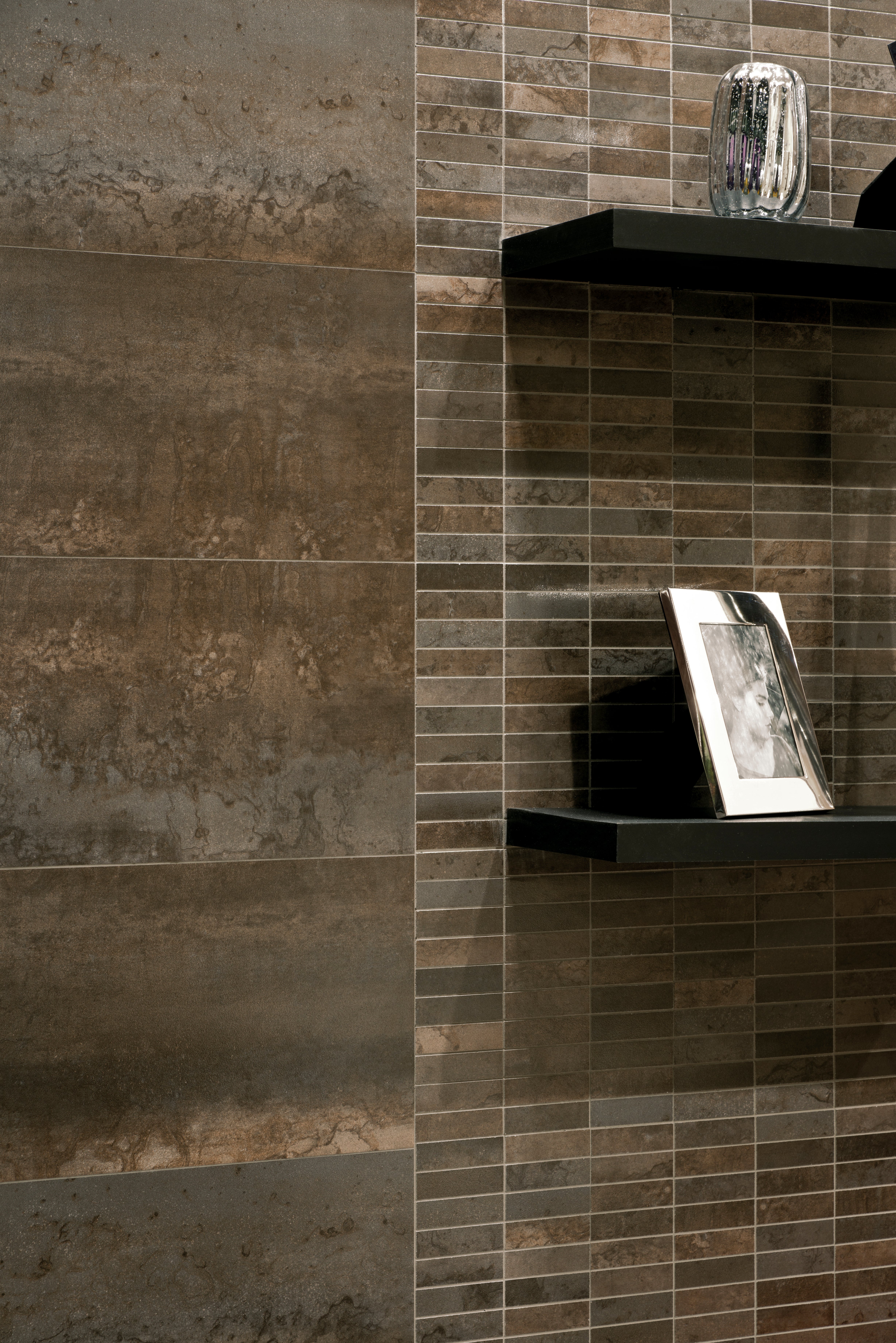 Suelo/azulejo porcelánico cosmos 60 efecto metal lux-oxido 60x60 cm c1