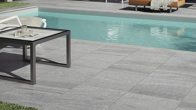 Pavimento cerâmico Artens Sahara cinza 60x60 cm Antiderrapante