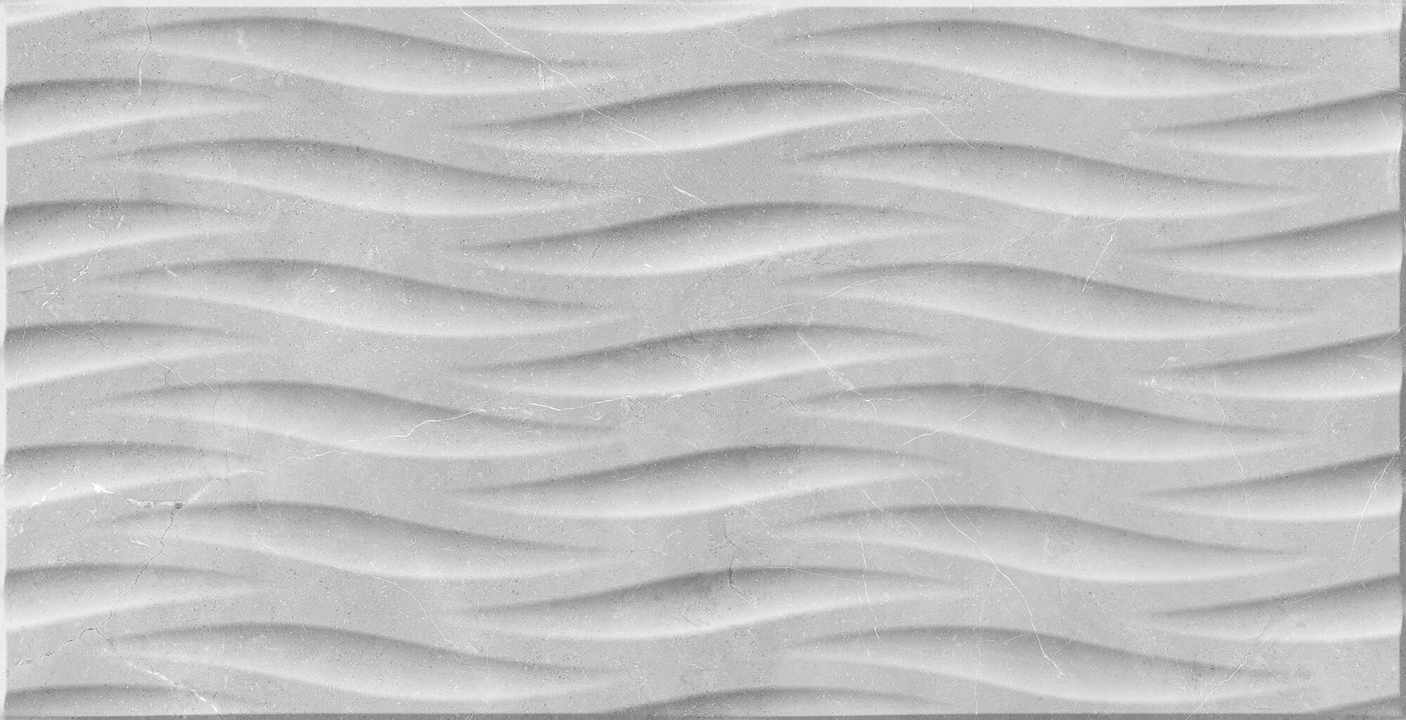 Azulejo porcelánico verona efecto mármol deco gris 32x62.5 cm artens