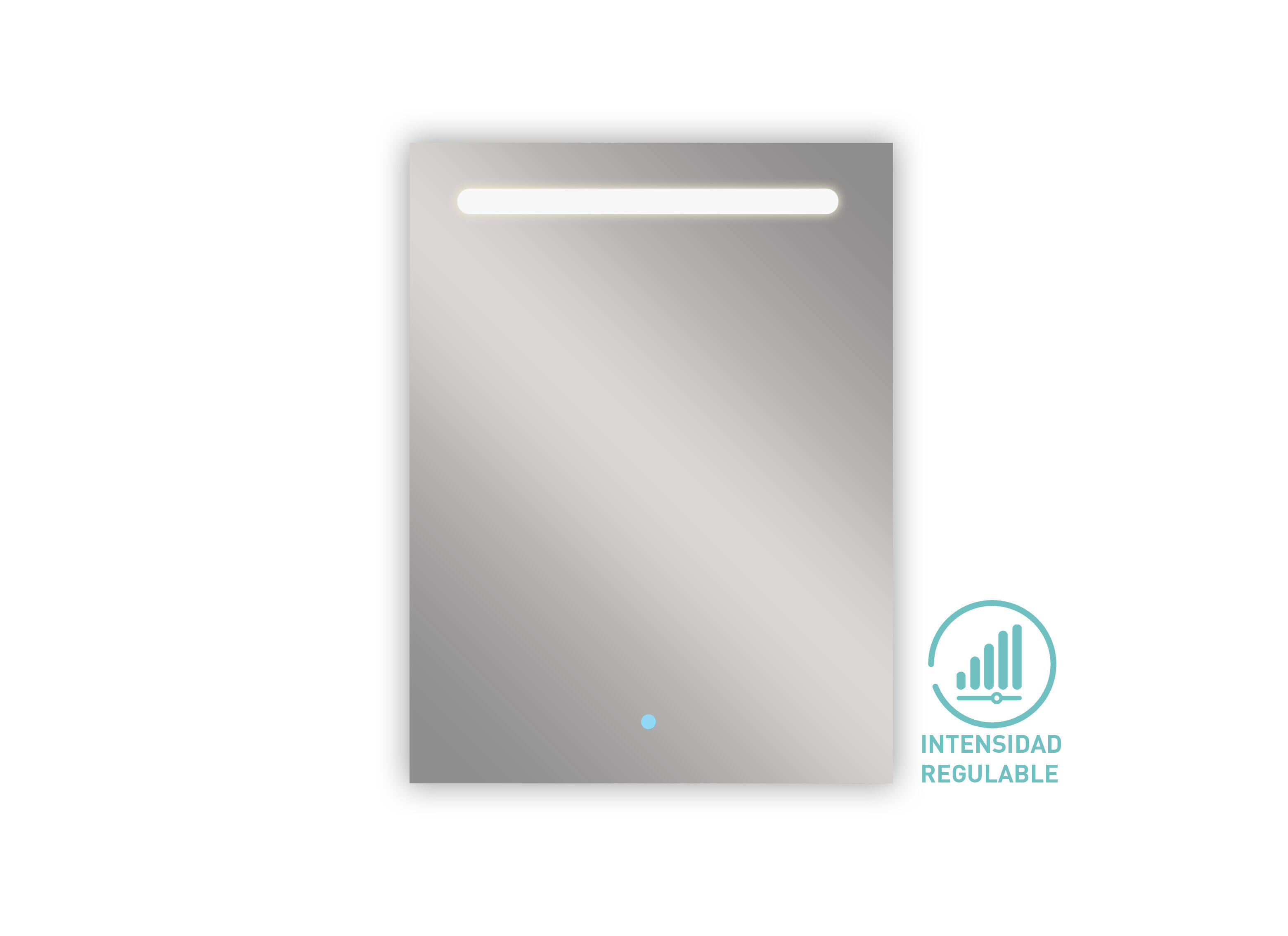 Espejo de baño con luz LED  Push  , táctil 60x80cm - 10