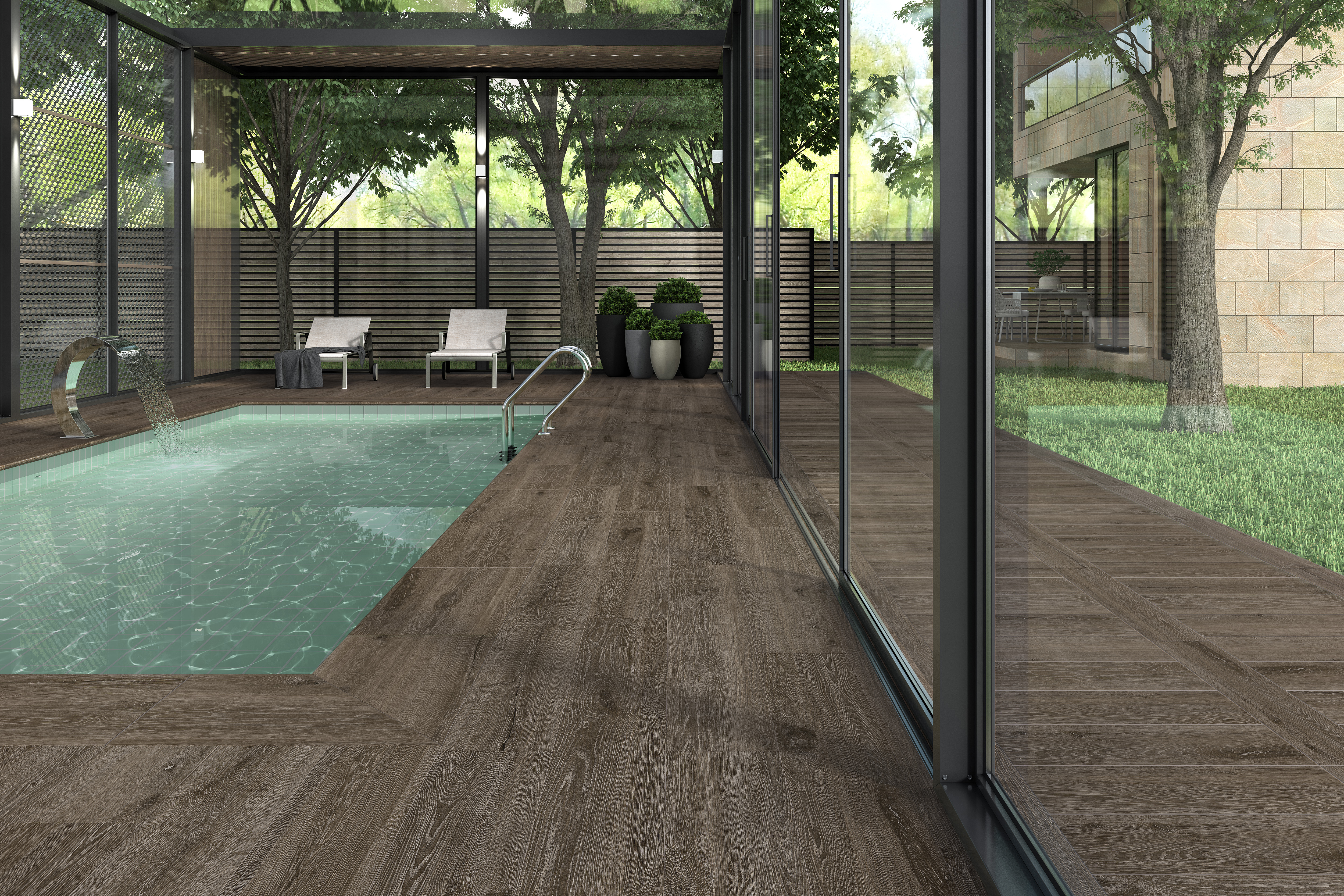 Suelo porcelánico yoho efecto madera teka 25x150 cm c3