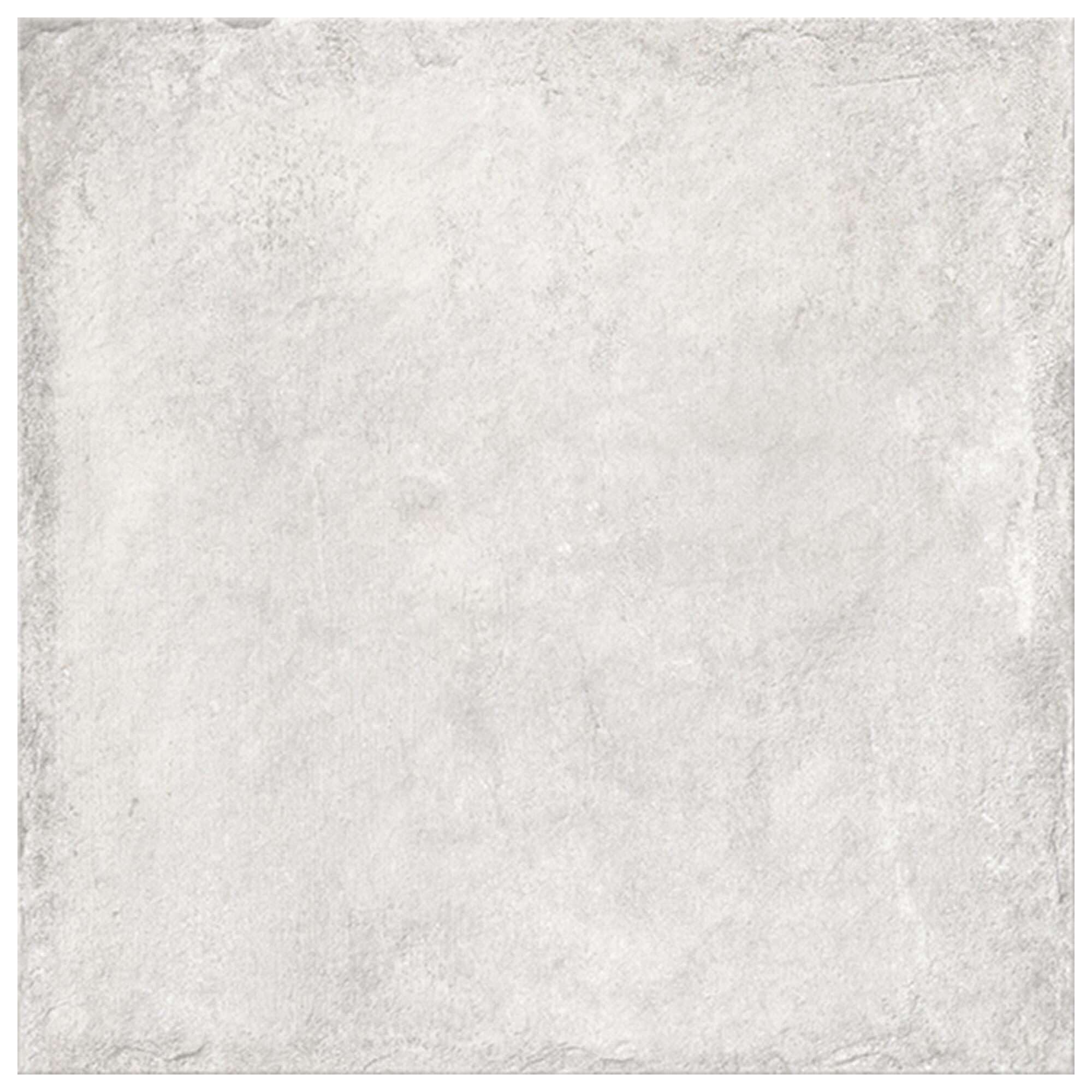 Suelo porcelánico cazorla efecto terracota blanco relieve 45x45 cm c1 grespania