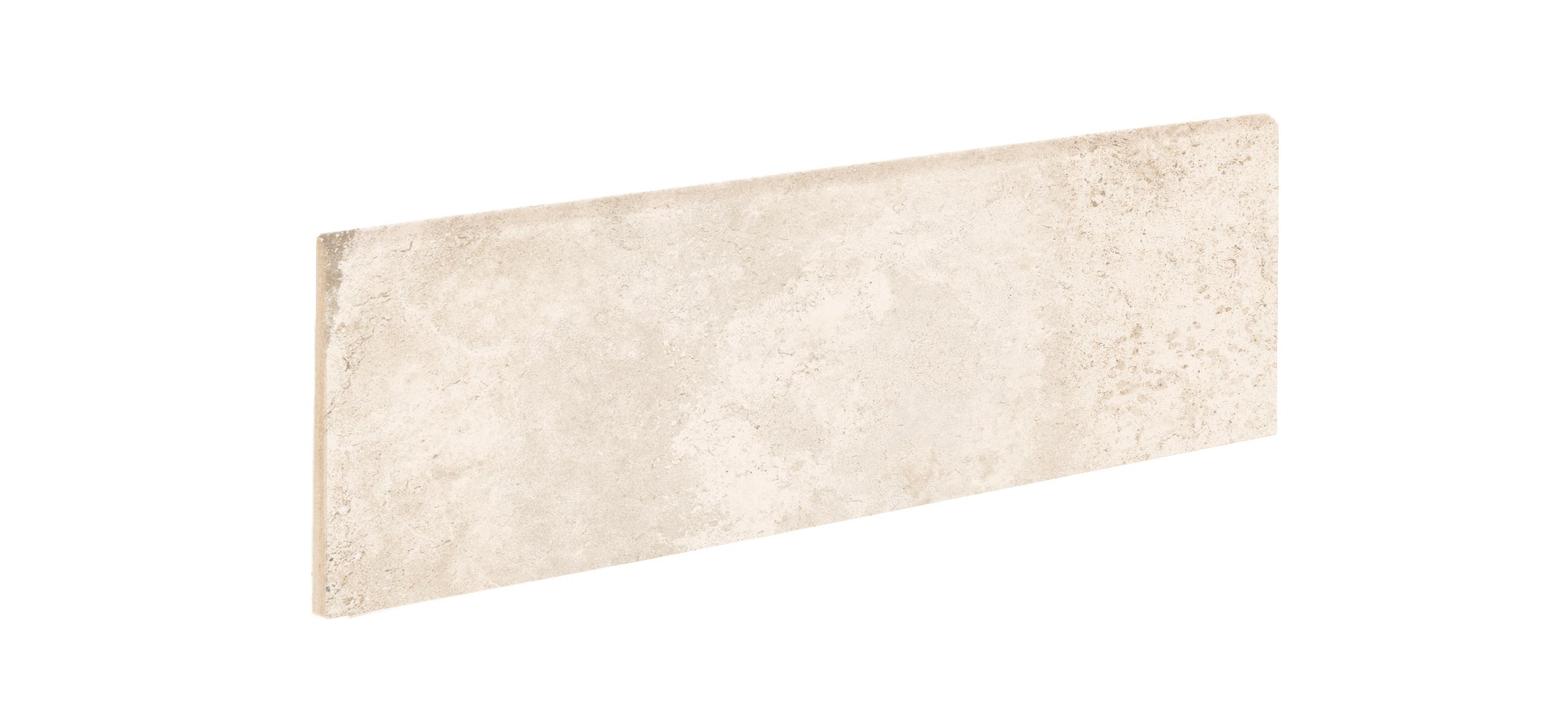 Rodapié cerámico alhamar 33x9 cm piedra blanco