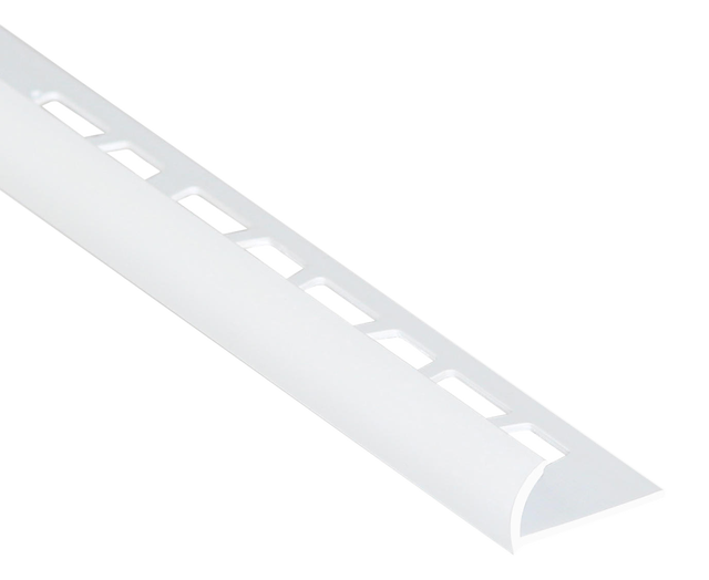 Perfil angular redondo BASIC PVC 10MMX2.5M BRANCO