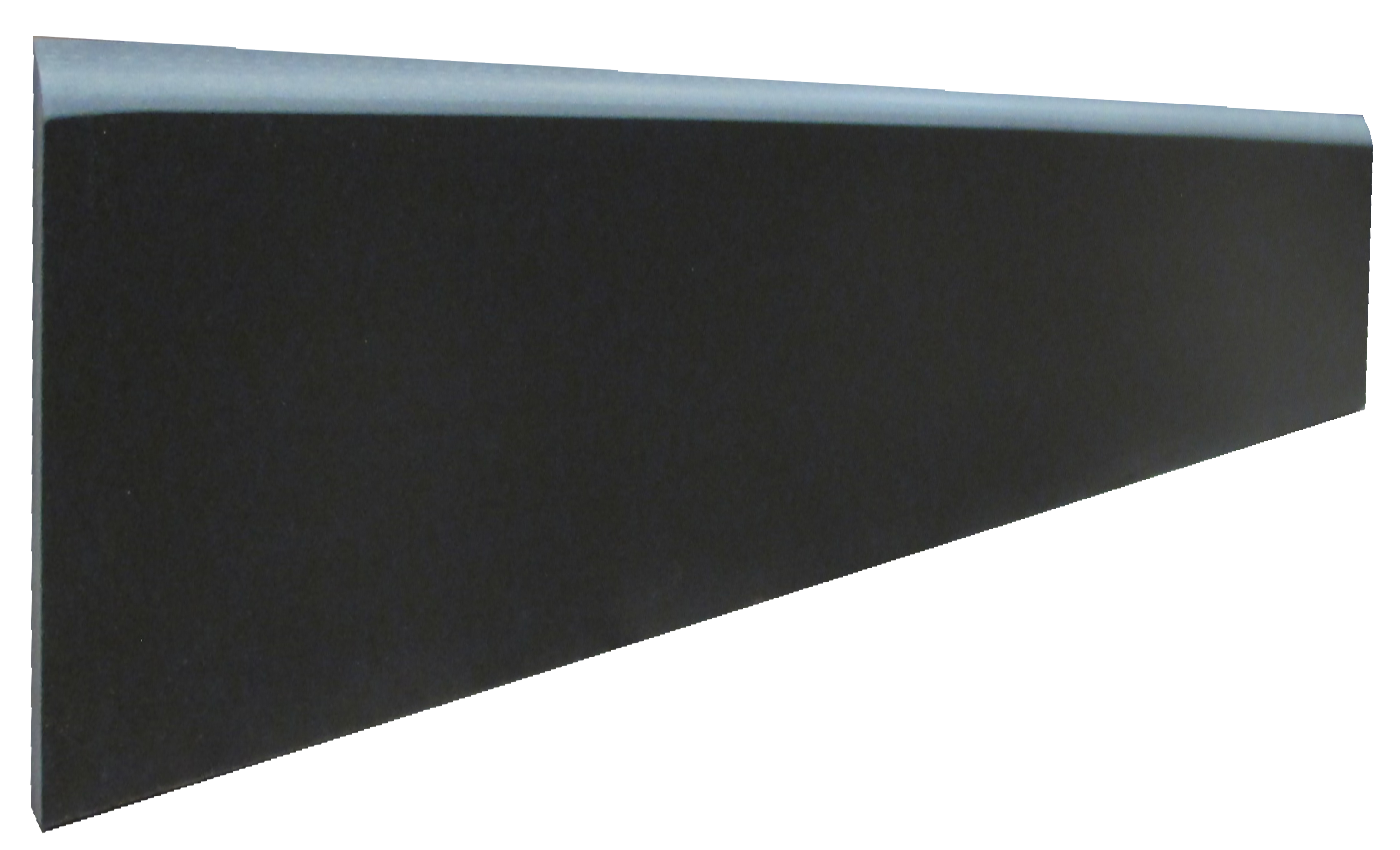 Rodapié porcelánico stark 60x8 cm cemento negro natural