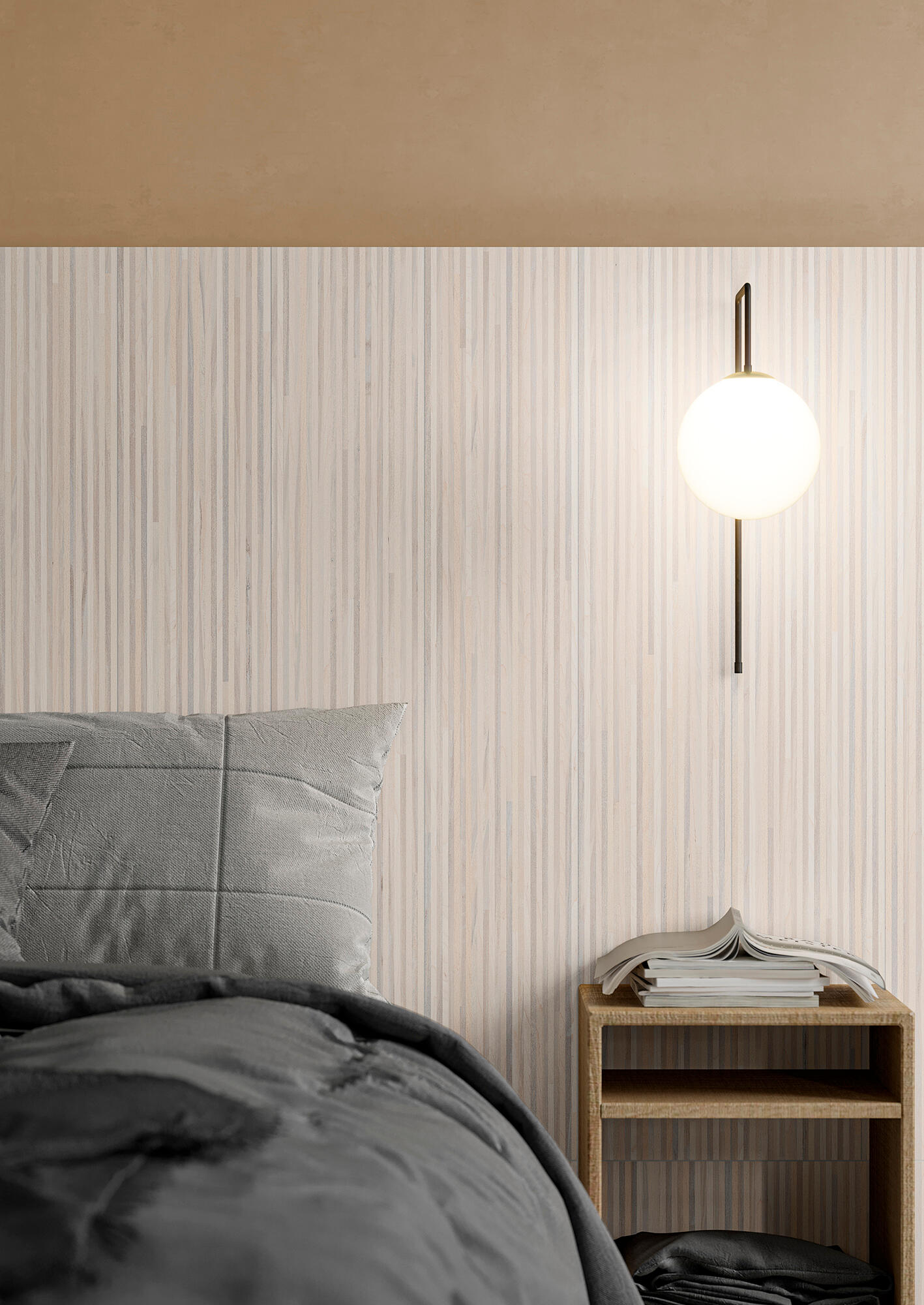 Azulejo porcelánico lama efecto madera beige 15x90 cm
