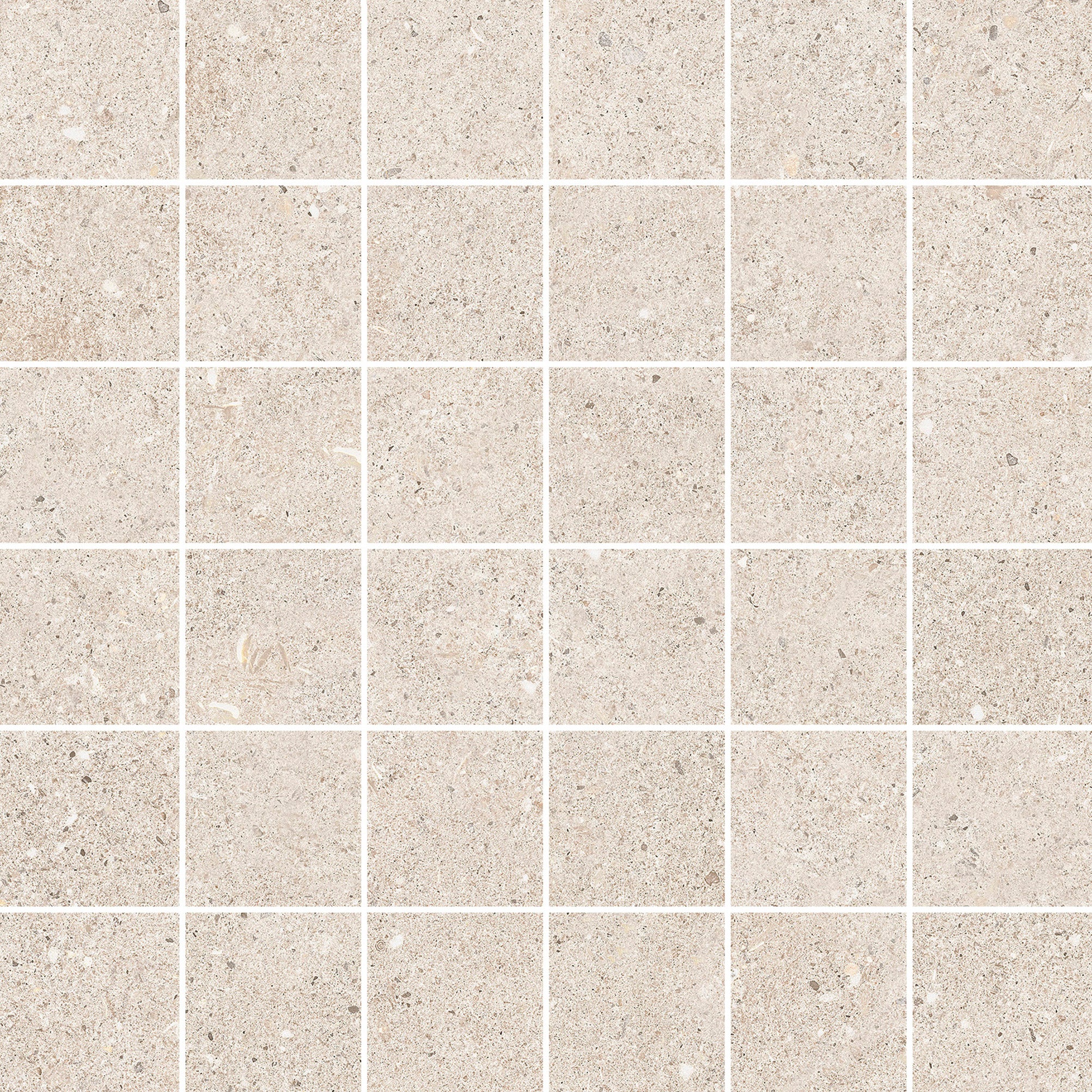 Azulejo mosaico gres esmaltado sassi efecto piedra beige 30x30 cm