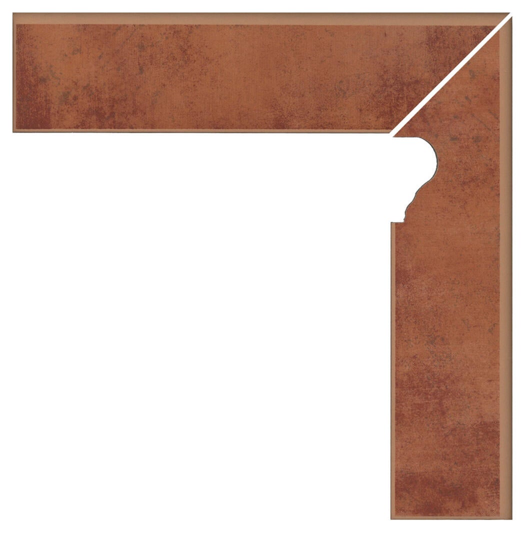 Rodapié colonial 33.15x8 cm terracota cuero