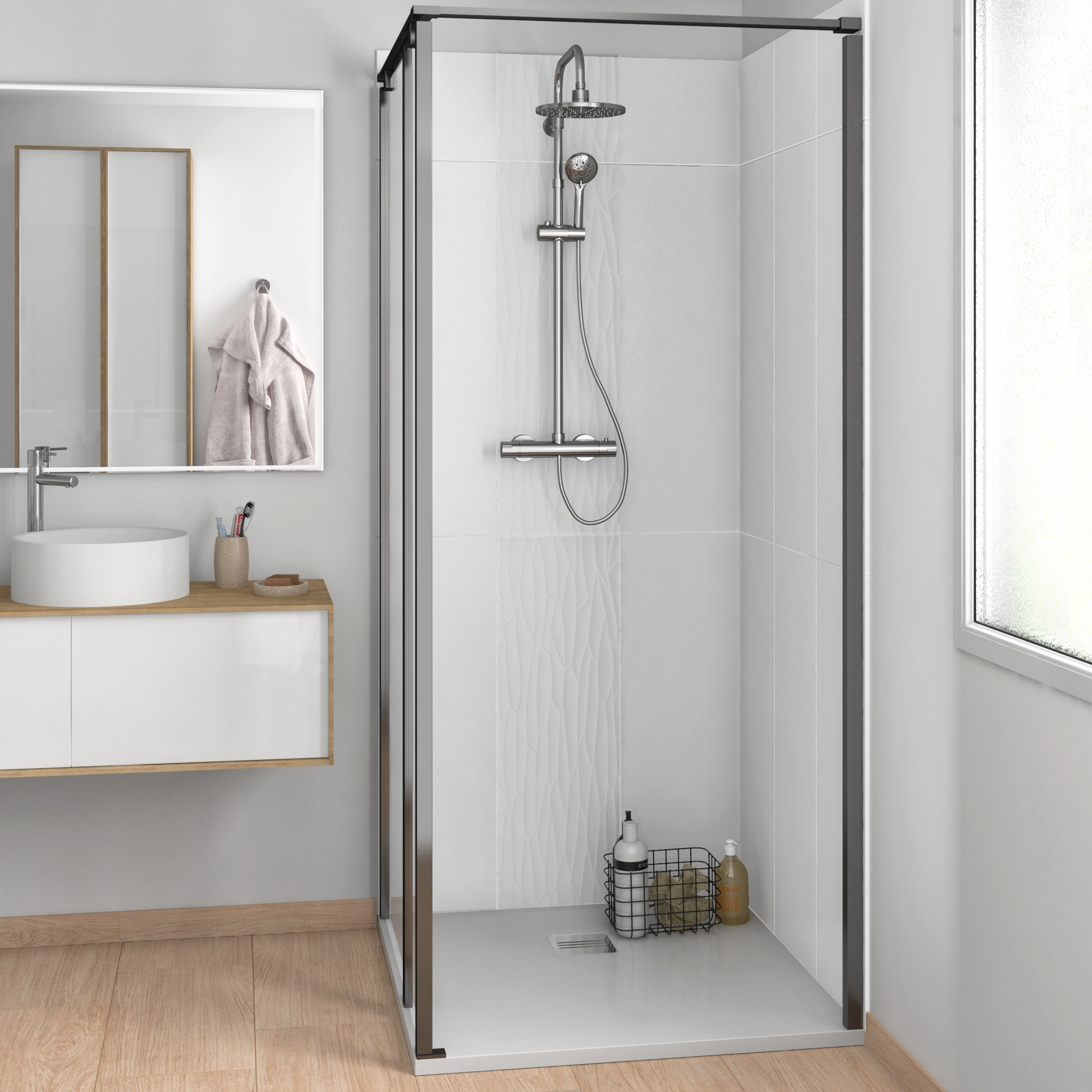 Revestimento cerâmico Artens Arctic branco mate 30x90 cm - 15