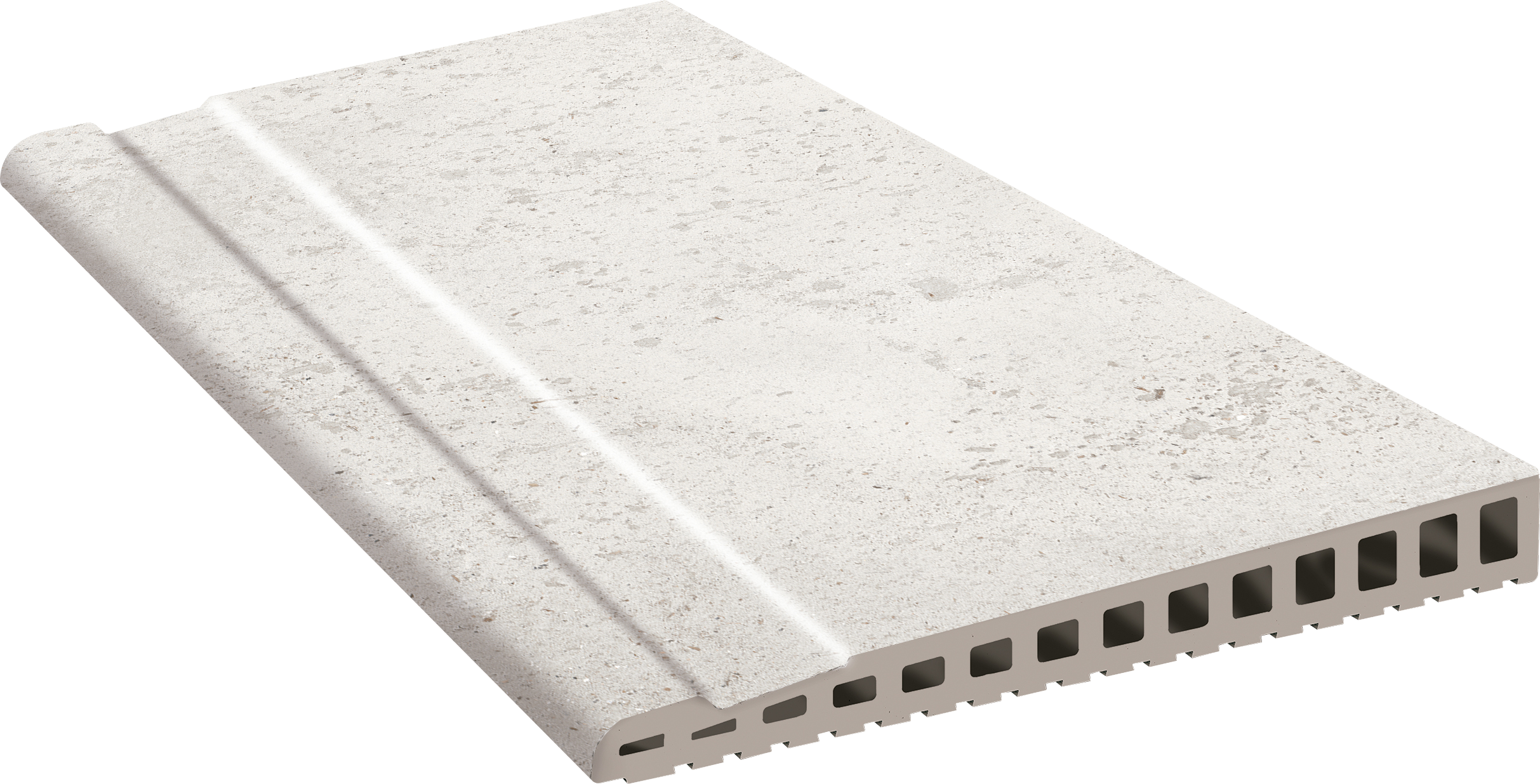 Baldosas para peldaños de escalera cerámica litos de 66.5x28cm artico