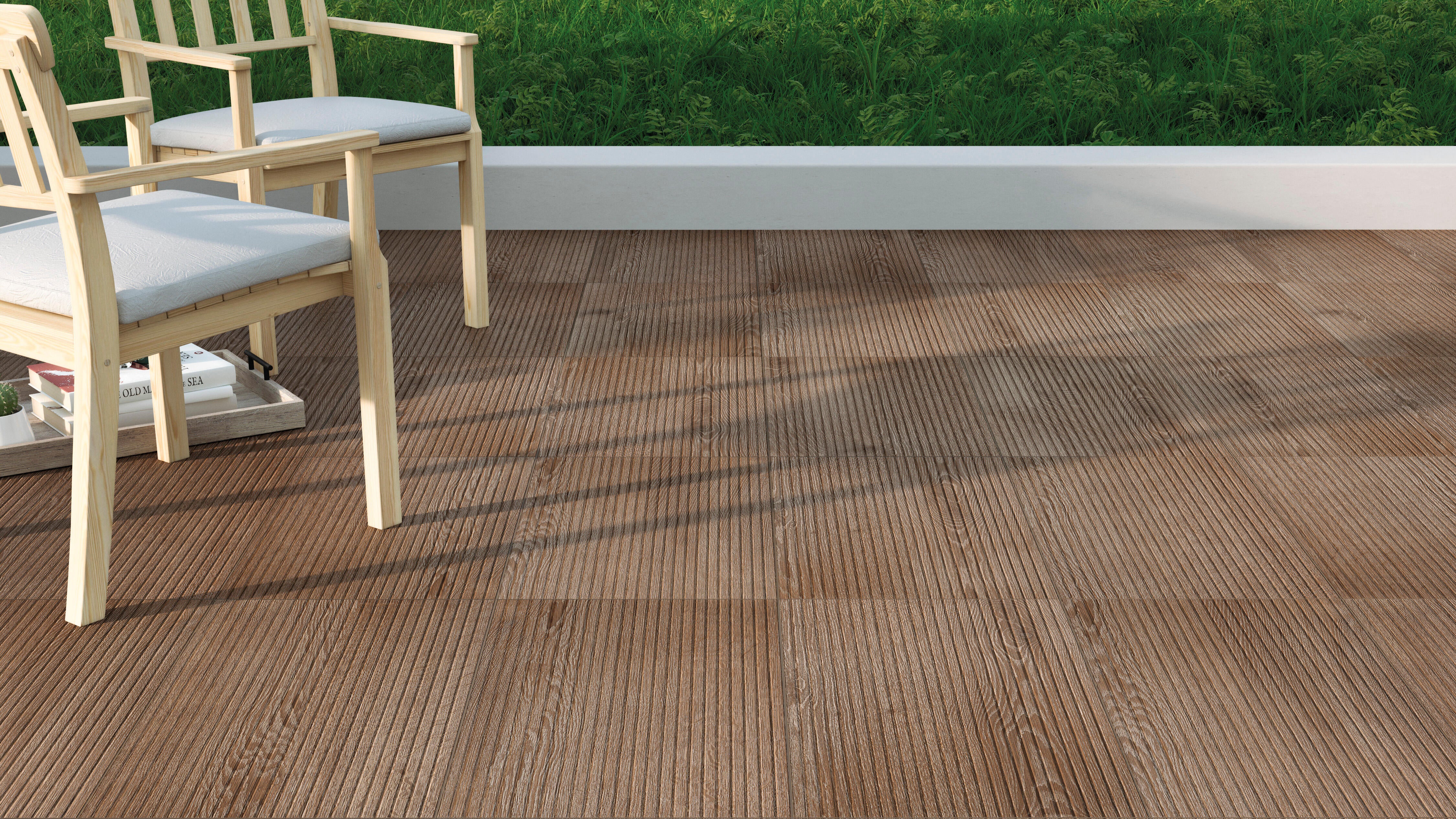 Suelo porcelánico Amazonia efecto madera nogal 40.8x66.2 cm C3 - 3