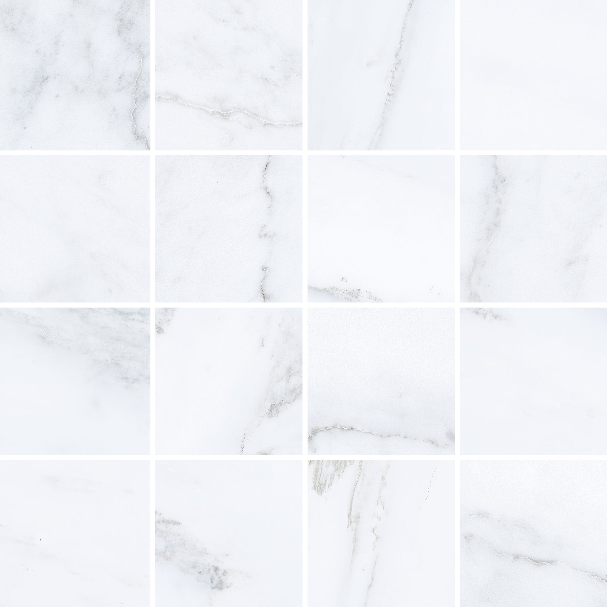 Azulejo Mosaico Mármol Piedra Efecto Piedra Blanco 33x33 Cm | Leroy Merlin