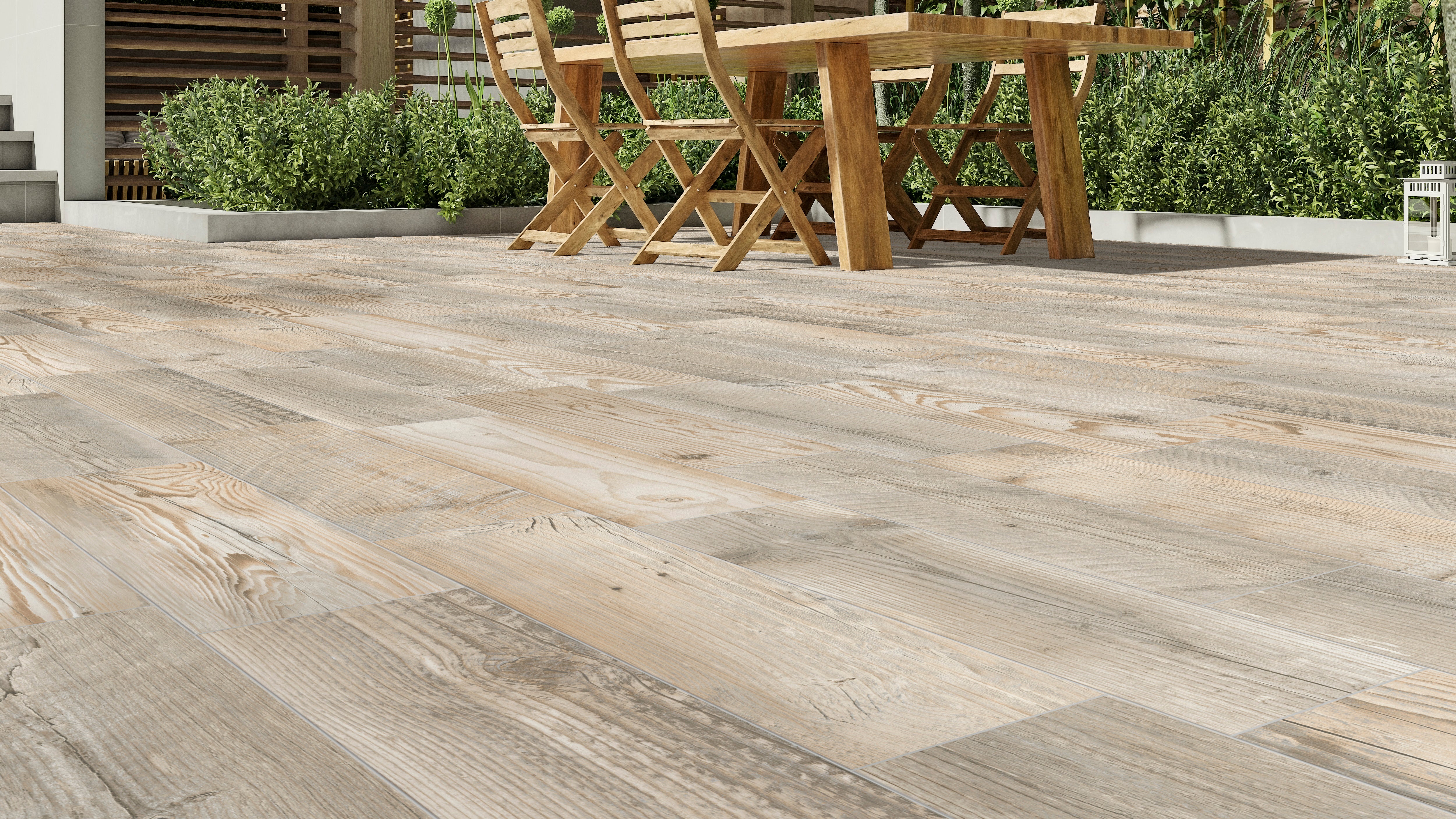 Suelo porcelánico village efecto madera miel 20.2x66.2 cm c3 artens