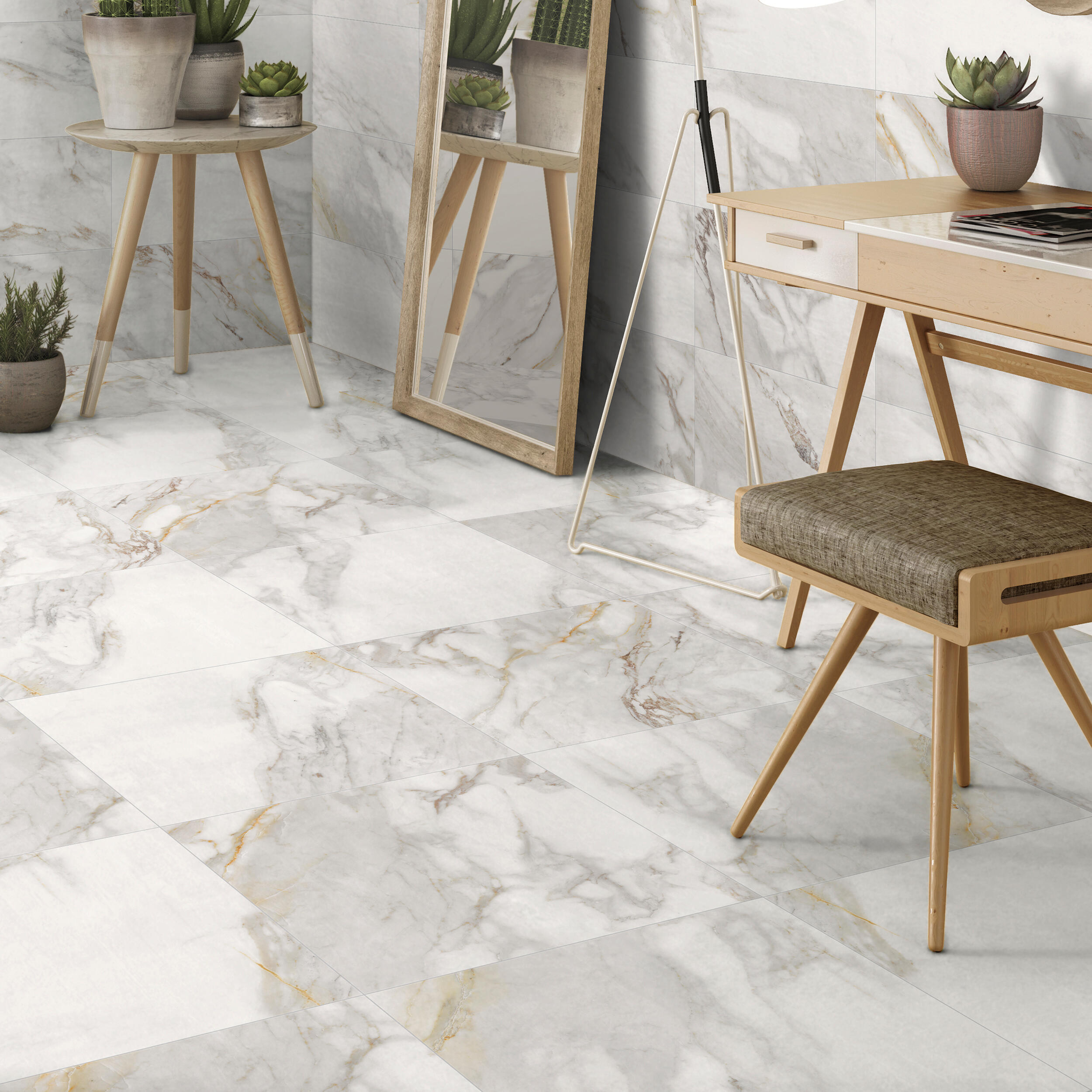 Suelo/azulejo porcelánico ng magna efecto mármol oro 60x60 cm c1