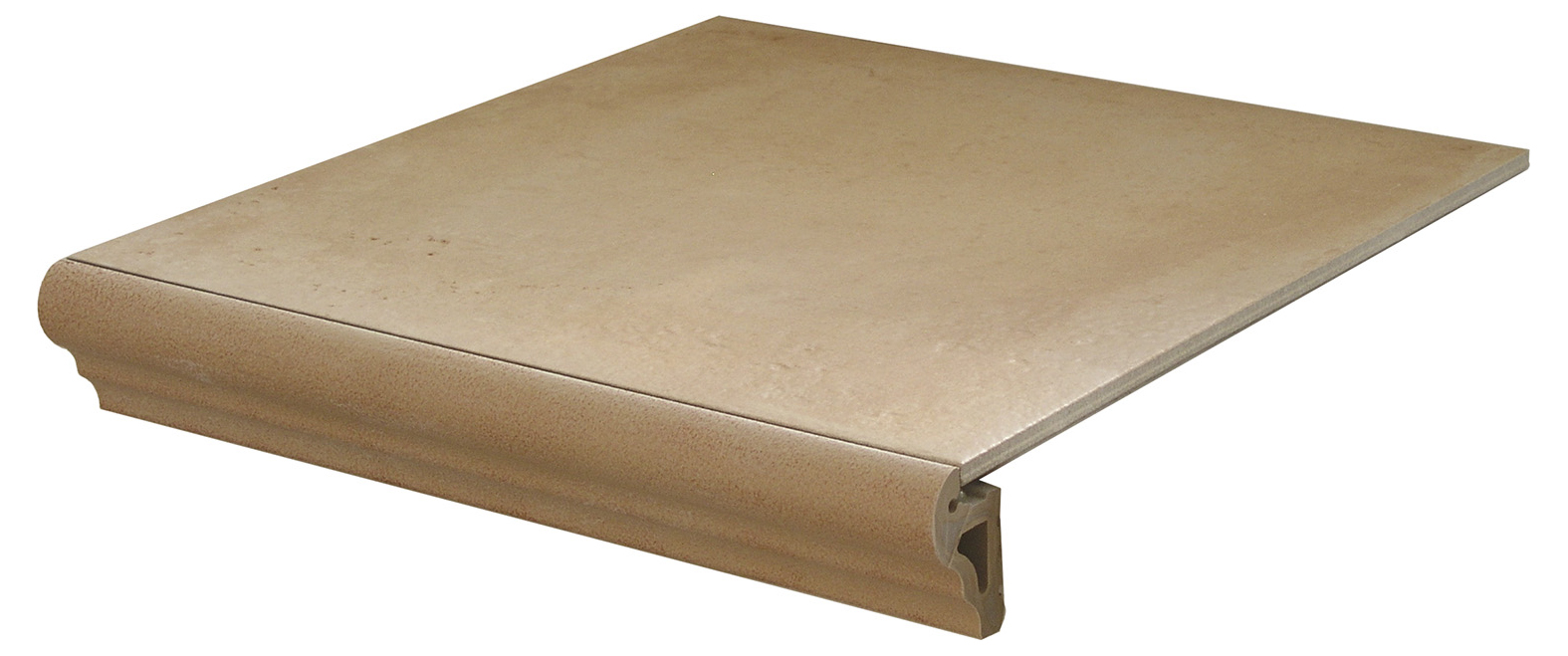 Peldaño gres porcelánico rustic efecto terracota beige 33.15x33.15cm espesor 7.6mm