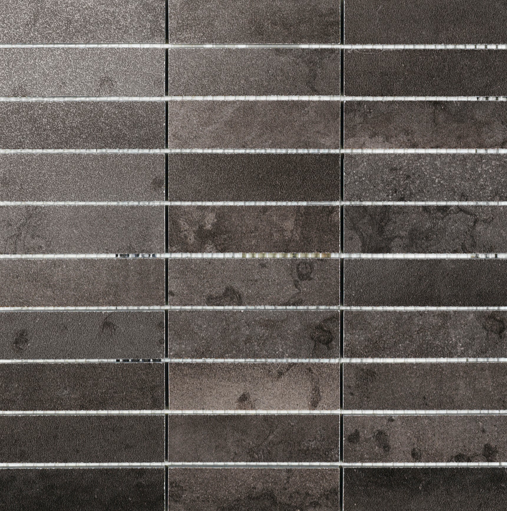 Azulejo mosaico gres porcelánico cosmos efecto metal negro 30x30 cm c1