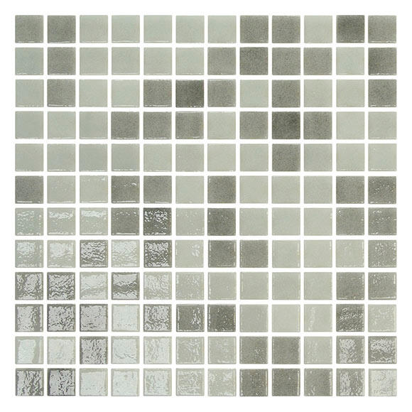 Azulejo mosaico vidrio mosaico deco one mosaic efecto vidrio gris 31x31 cm c3 onix