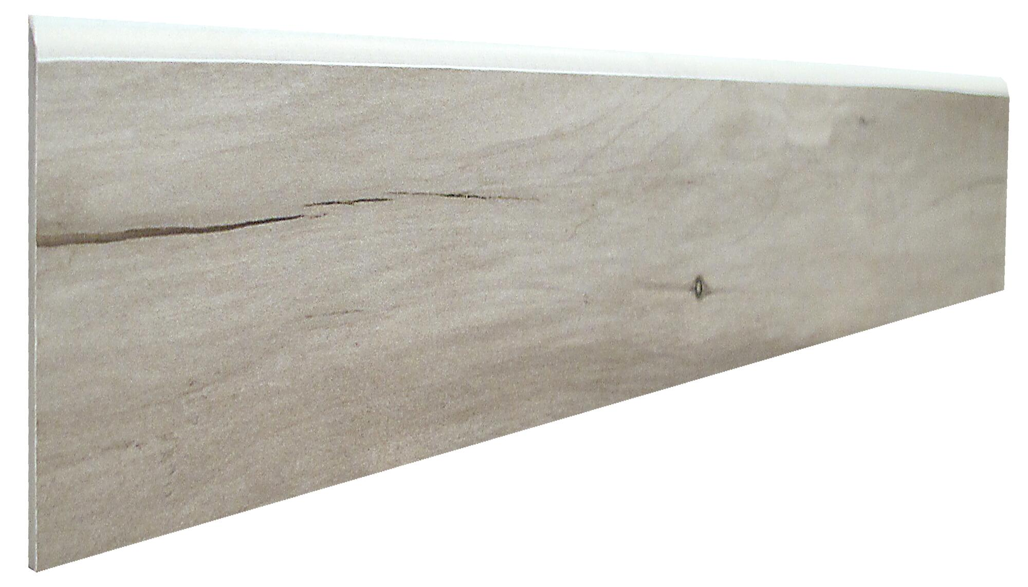 Rodapié porcelánico sherwood 60x8 cm madera cedro relieve
