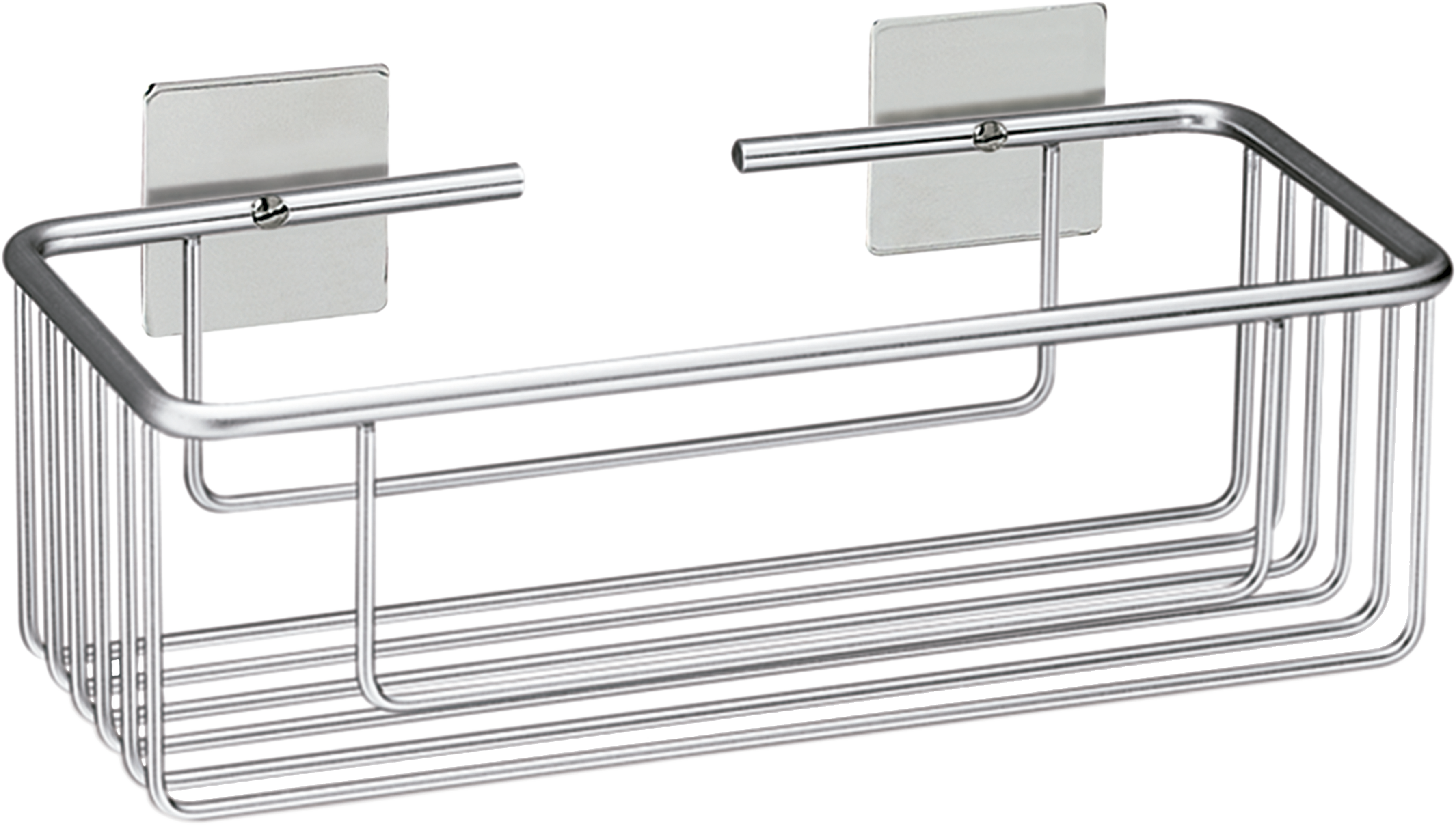 Organizador de ducha cesto ducha adhesivo gris / plata 30x12x9.5 cm
