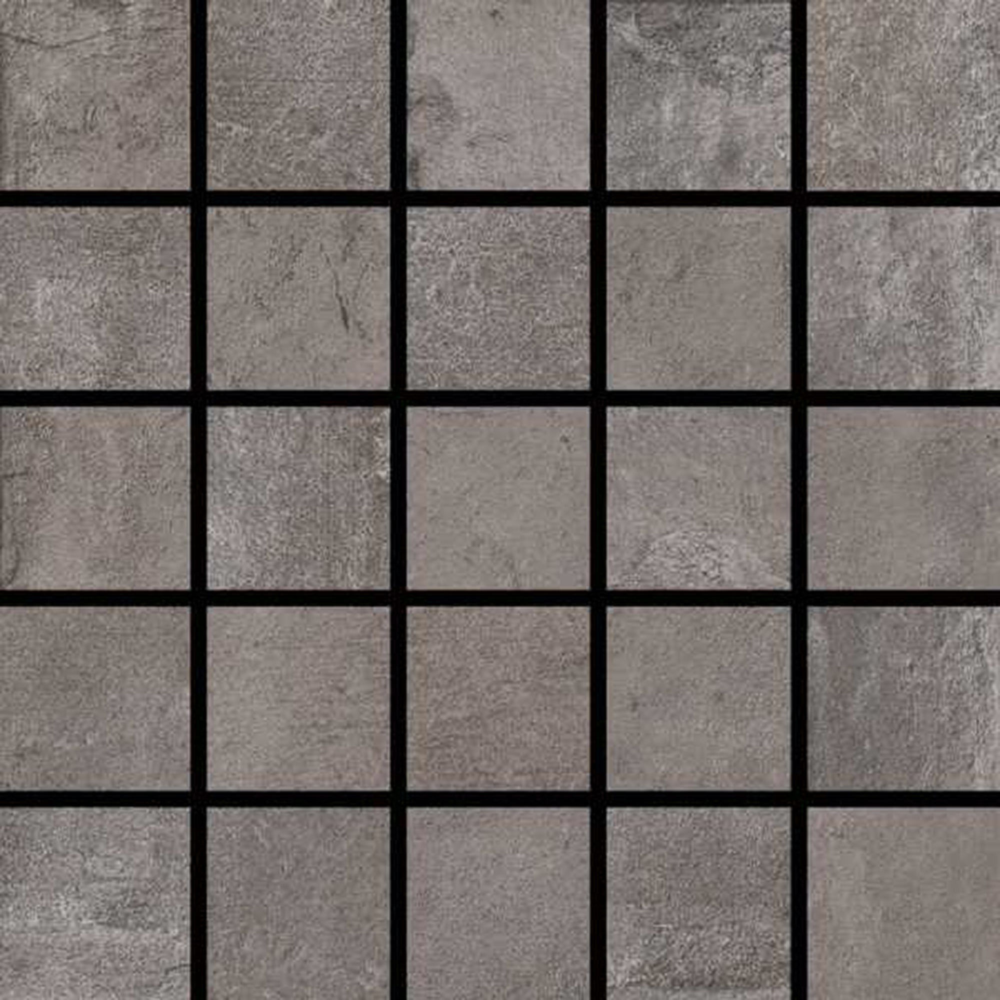 Azulejo mosaico porcelana cazorla efecto cemento gris 30x30 cm grespania