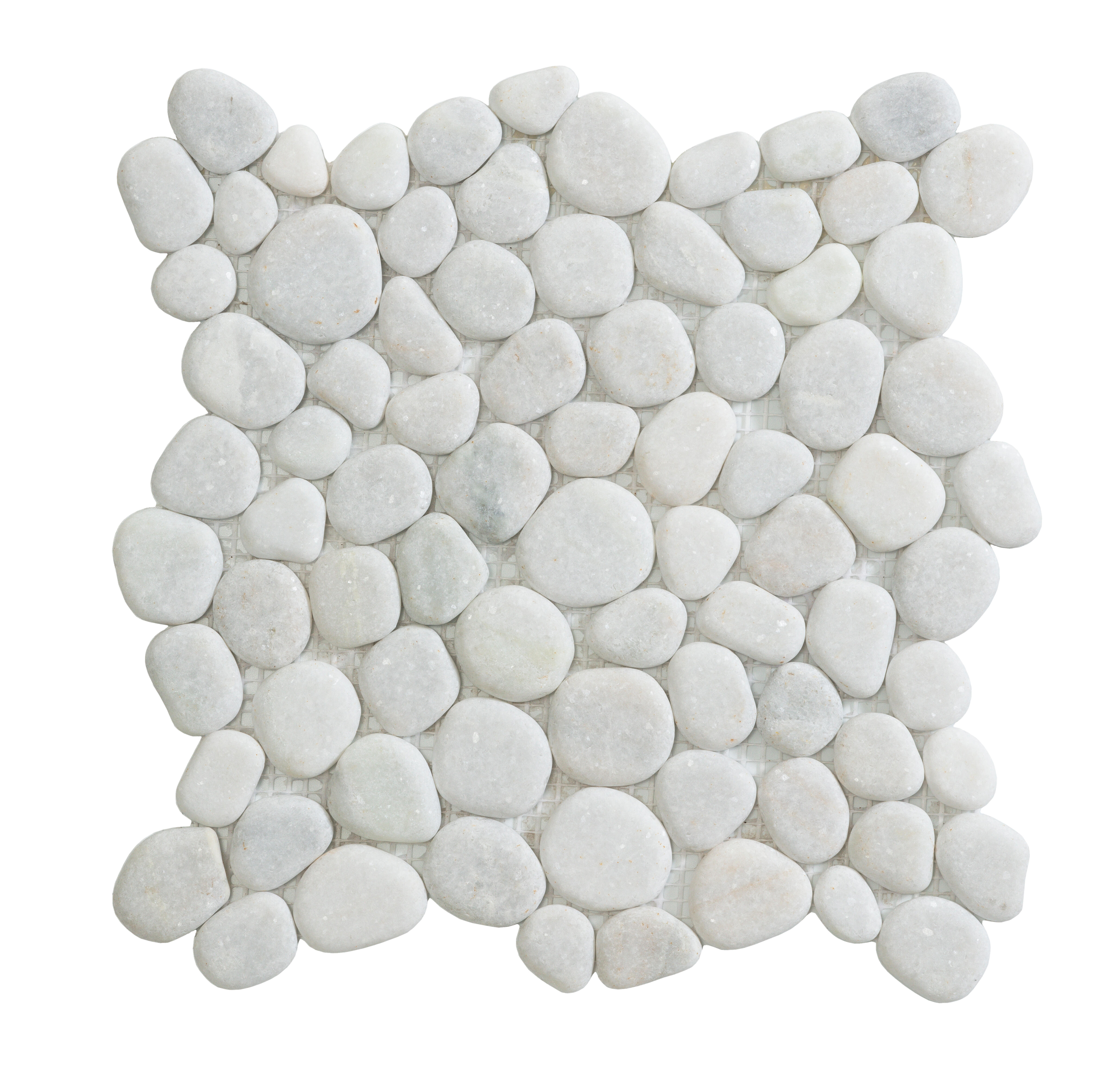 Azulejo mosaico piedra perla efecto piedra blanco 28x28 cm