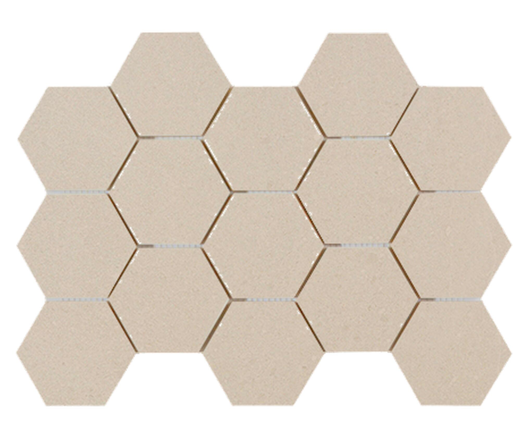 Azulejo mosaico porcelana atenea efecto piedra beige 32.5x22.5 cm c1 euroceramika