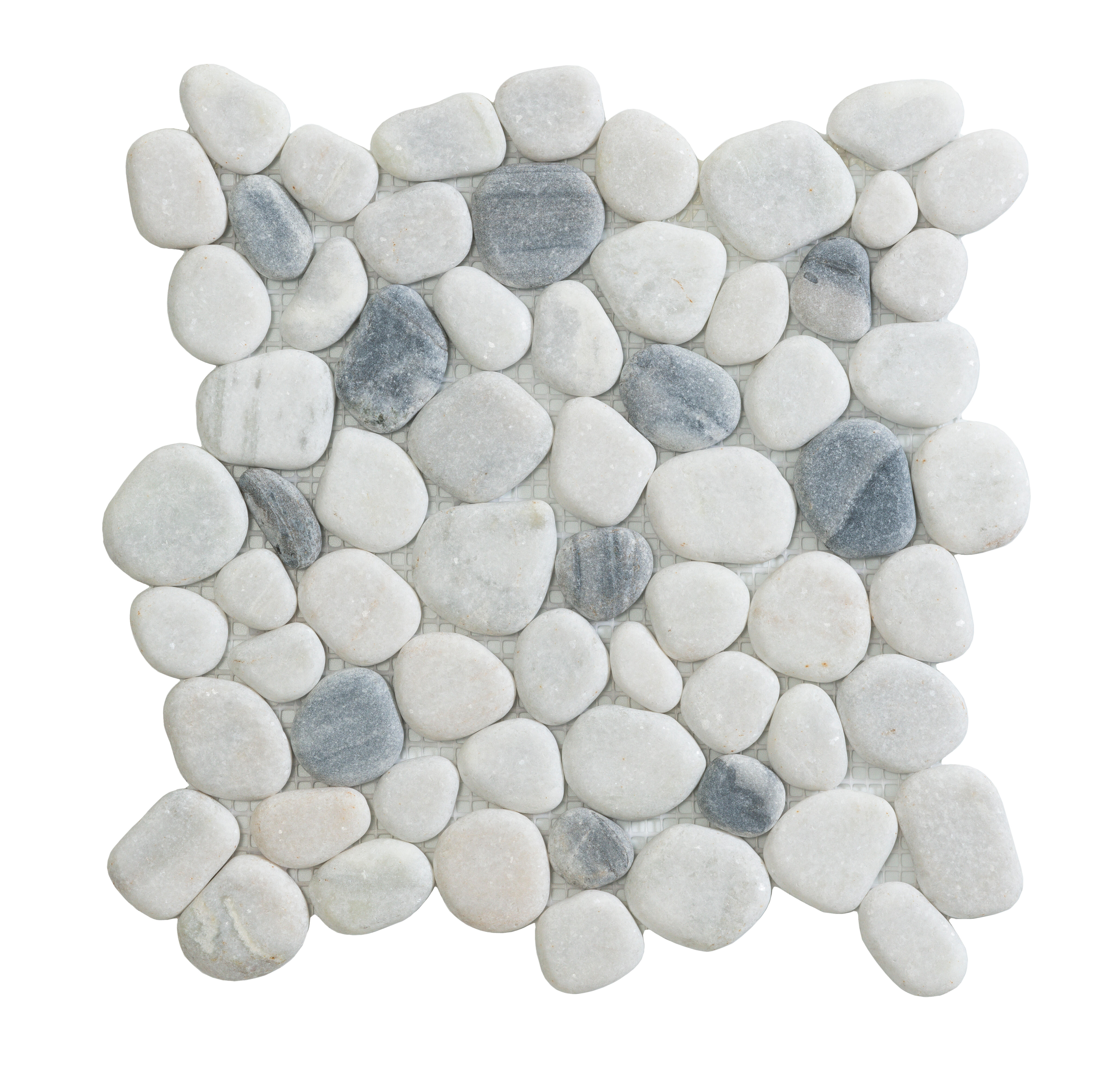 Azulejo mosaico piedra perla efecto piedra blanco 29x29 cm