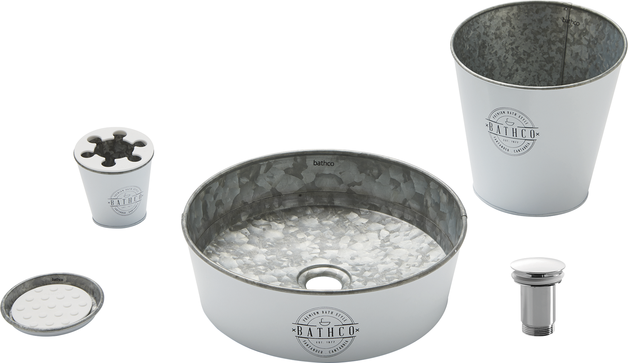 Lavabo de sobreponer kioto gris / plata 35x10x35 cm