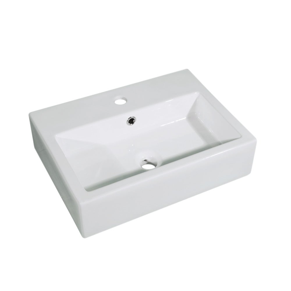 Lavabo de sobreponer special series blanco 51x13x13 cm