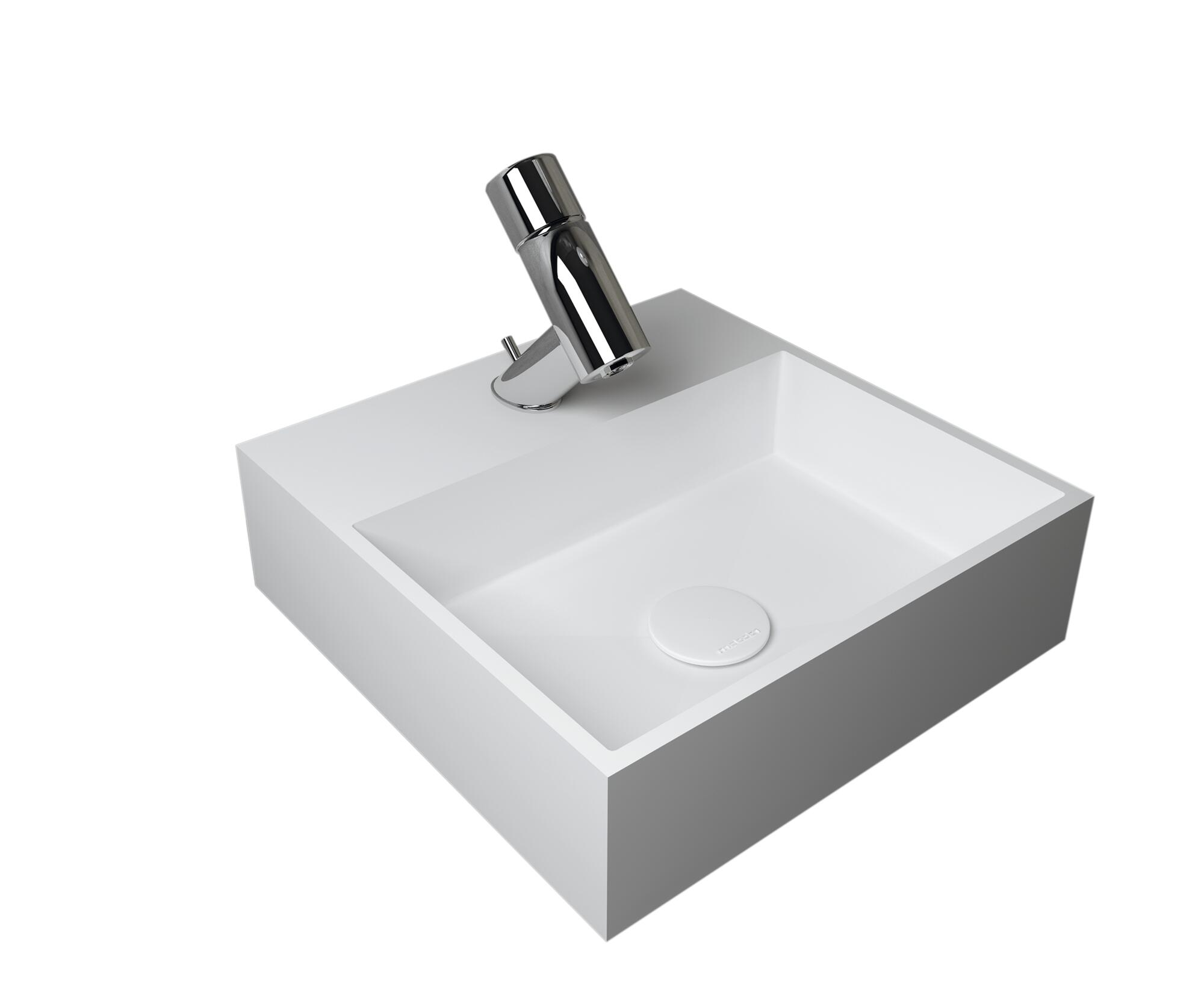 Lavabo de sobreponer senso blanco 40x11.5x40 cm