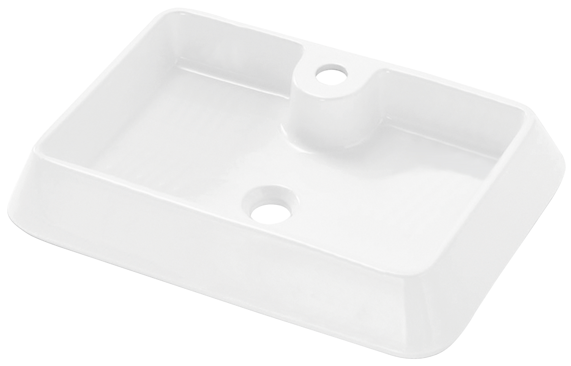Lavabo de sobreponer galicia blanco 60x10x40 cm