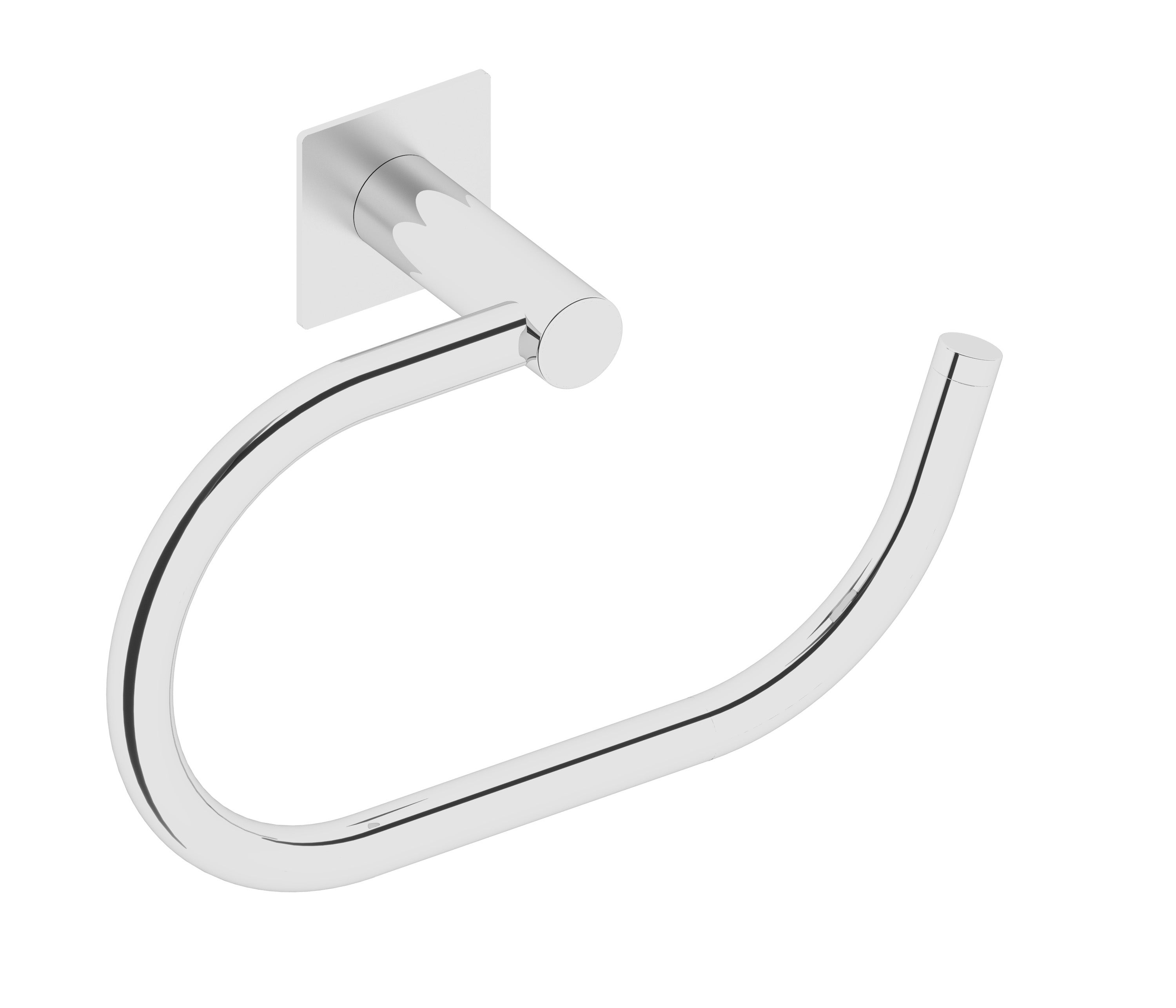 Toallero matera cromado brillante 26x15 cm