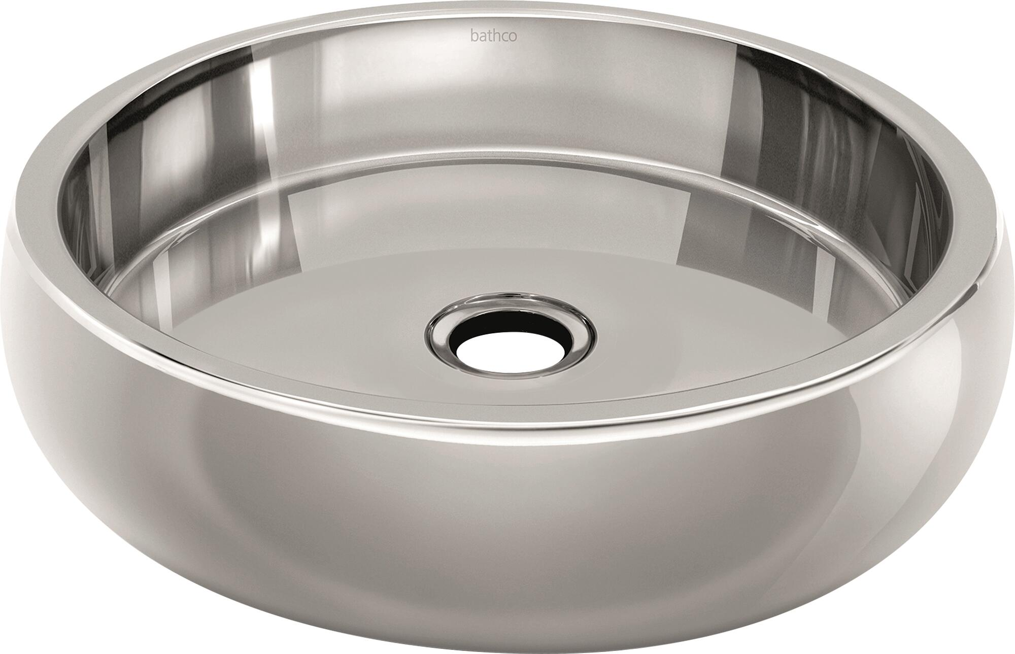 Lavabo de sobreponer ason gris / plata 40x11x40 cm