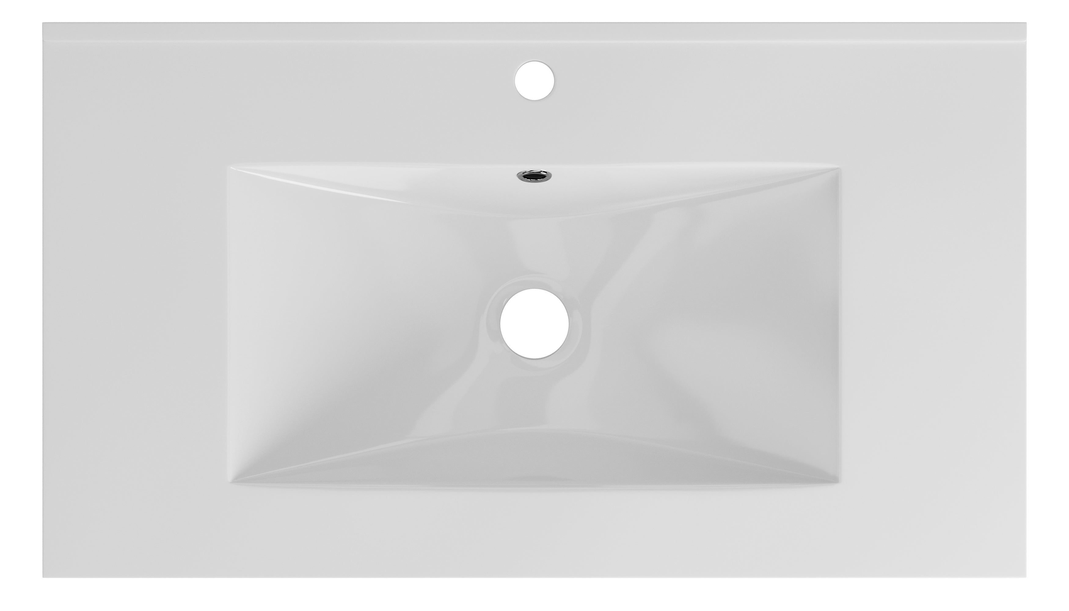 Lavabo encastrado max blanco 71x18x46 cm