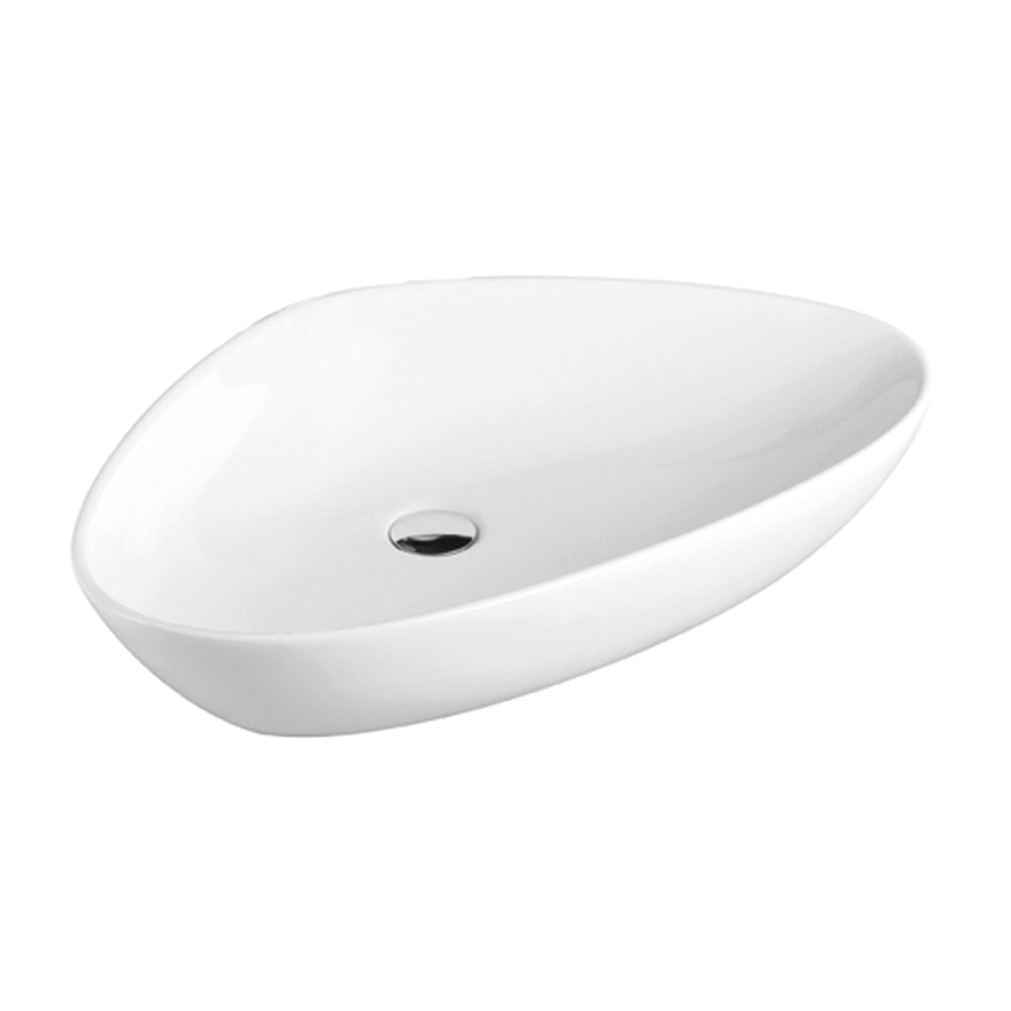 Lavabo de sobreponer bergamo blanco 59x14x39 cm