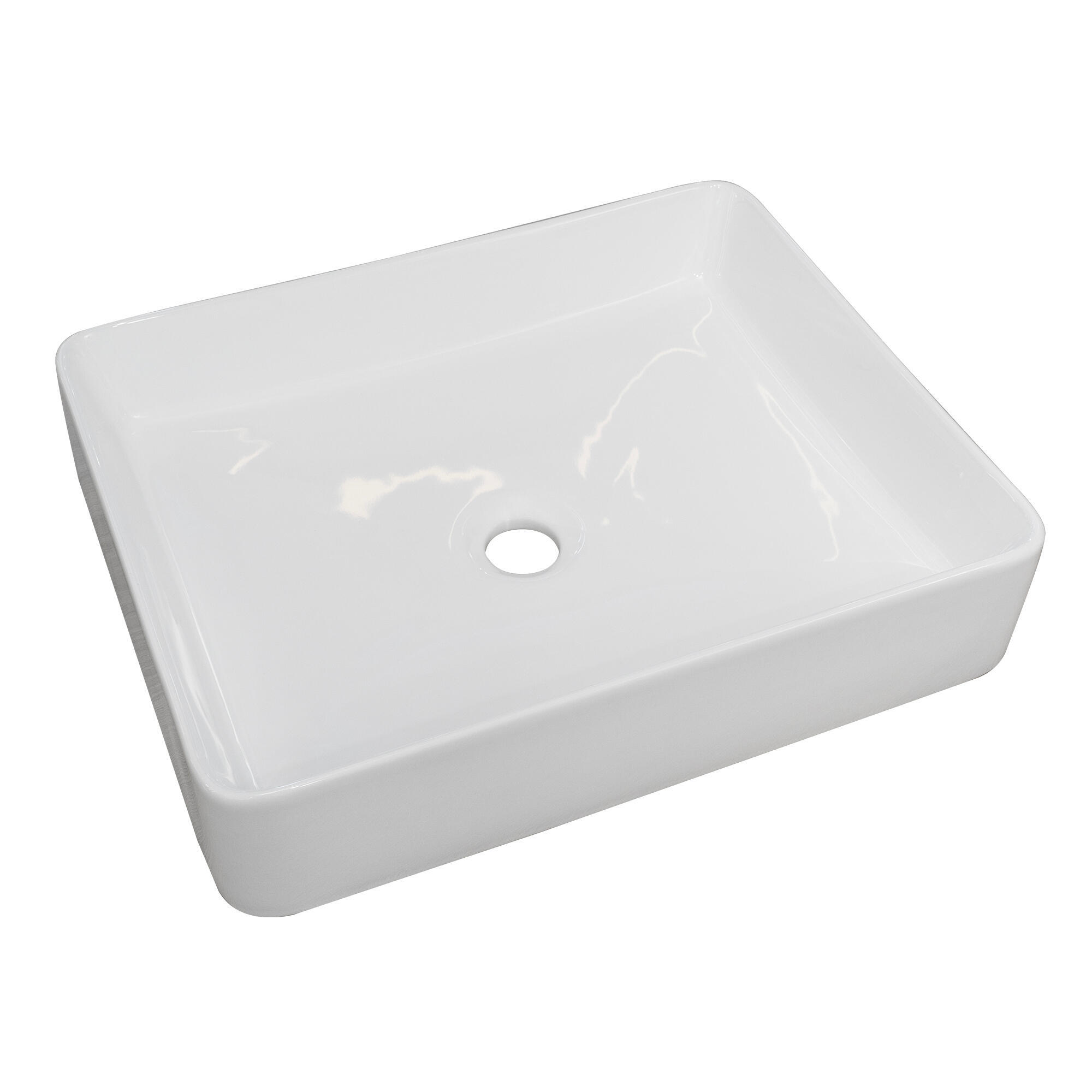 Lavabo de sobreponer laurel brillante 51x11x40.5 cm