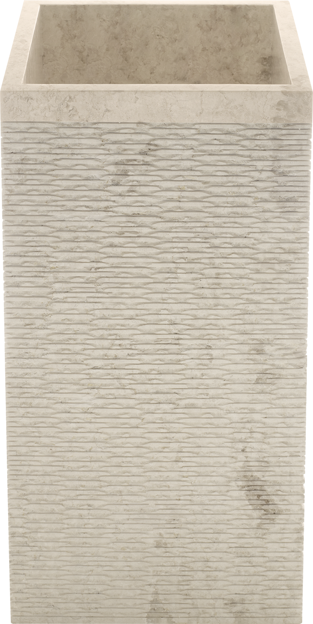 Lavabo de sobreponer borneo beige mate 45x90x45 cm