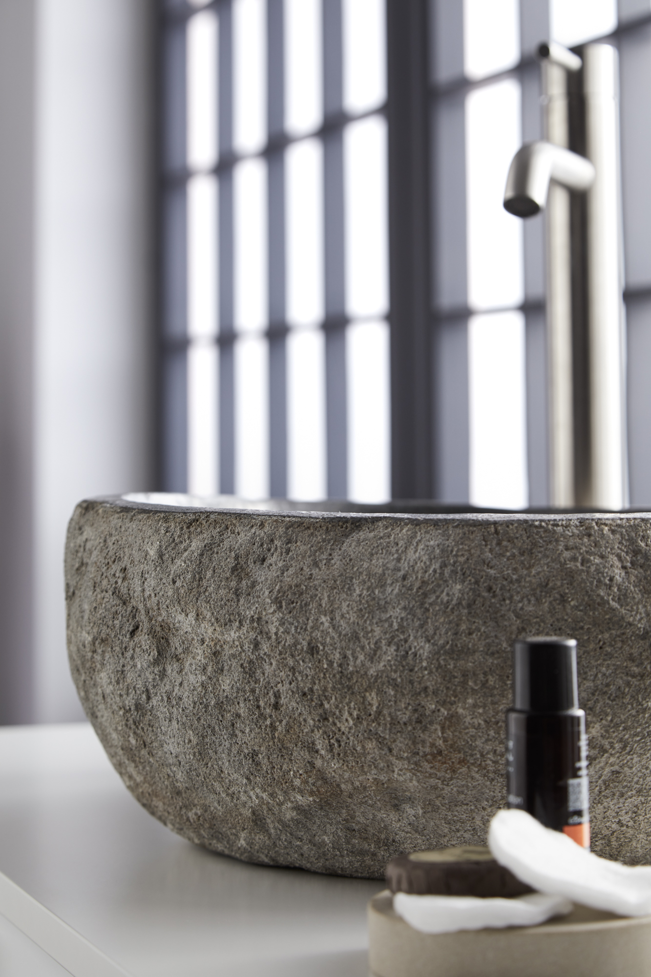 Lavatório de pousar 40x45 cm pedra Rock - 18