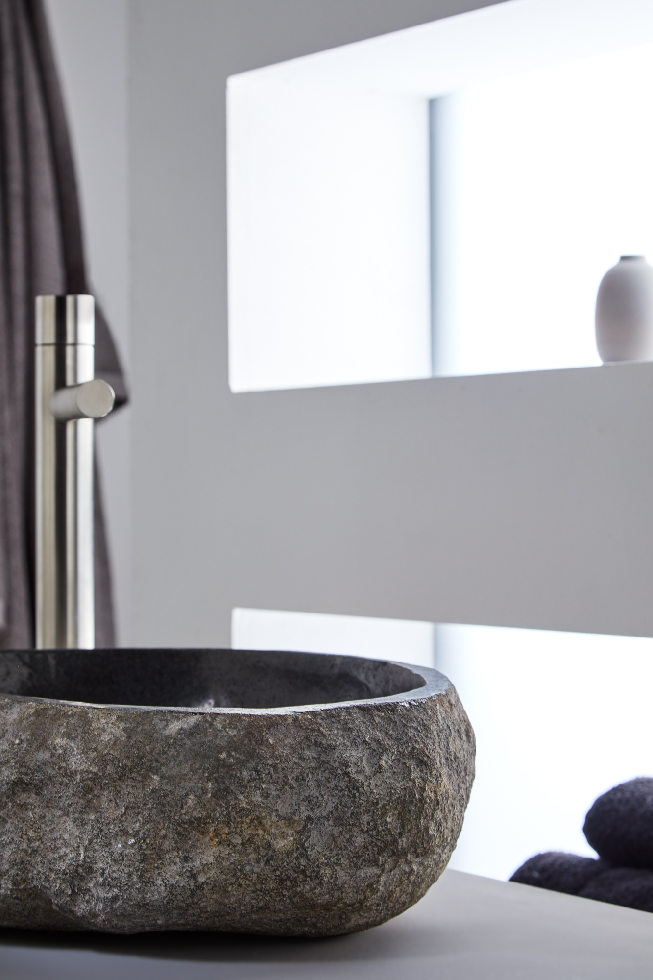 Lavatório de pousar 40x45 cm pedra Rock - 16