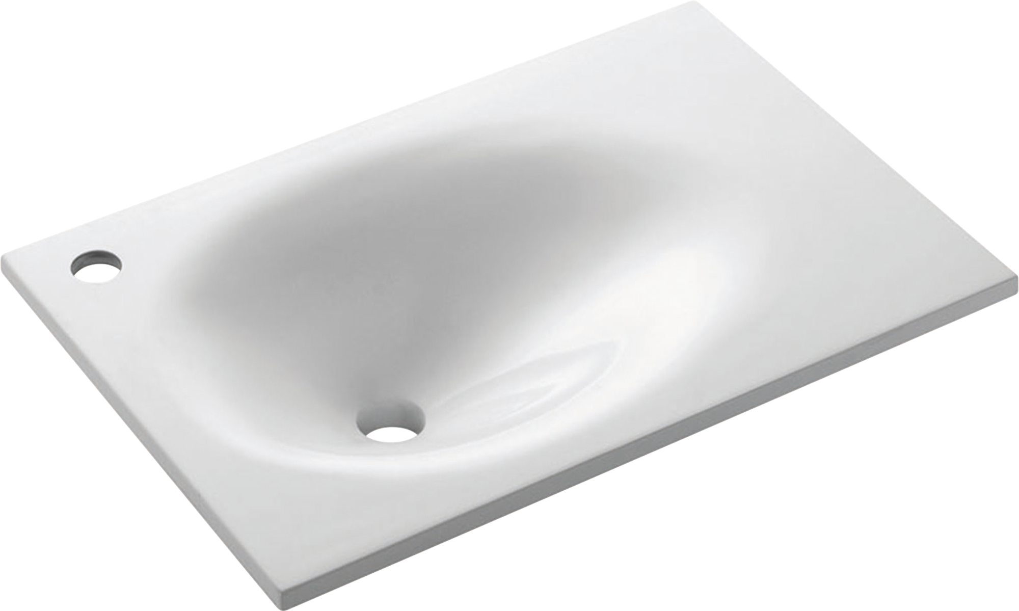 Lavabo de sobreponer verona brillante 60x15x40 cm