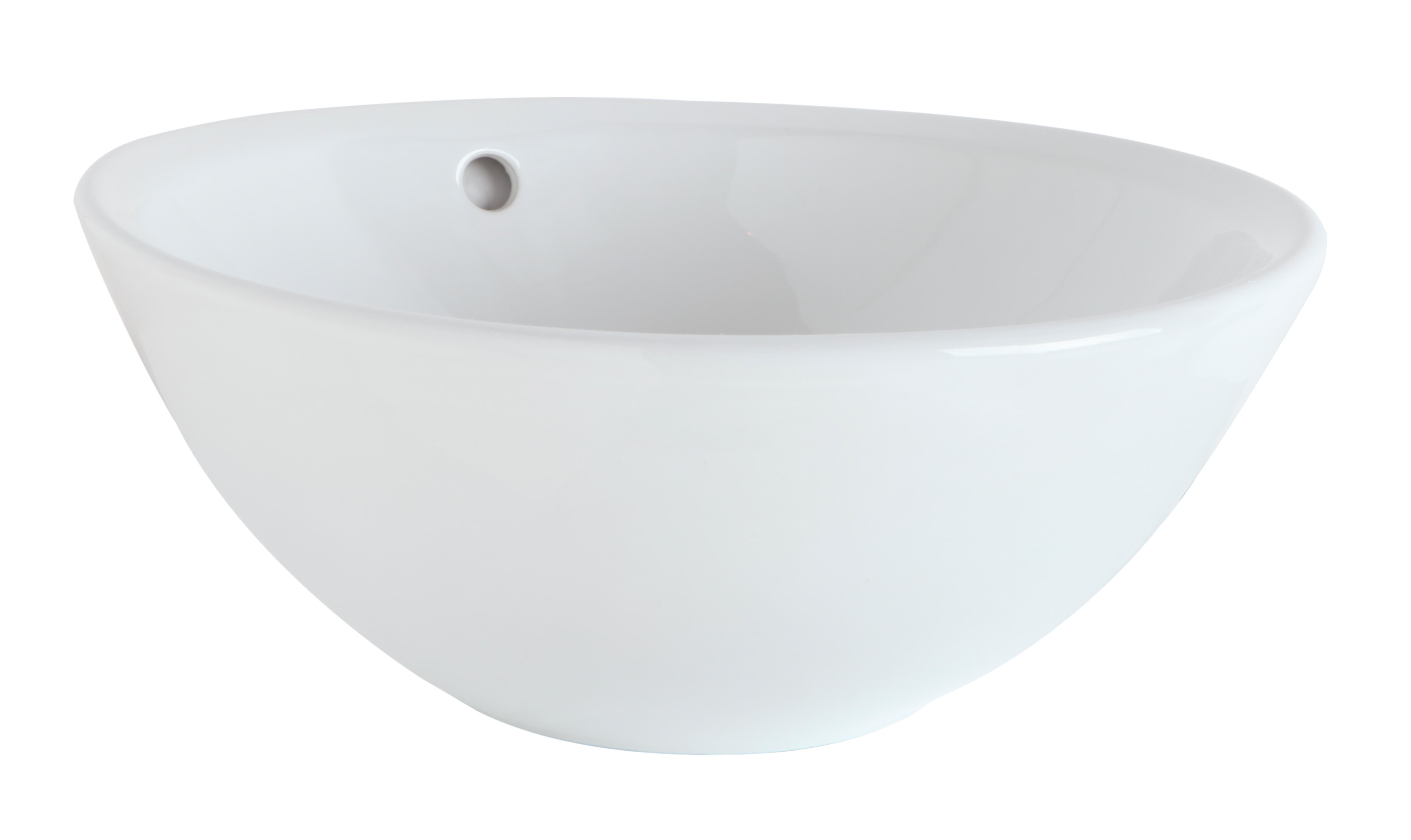 Lavabo de sobreponer sobreponer brillante 43x17x43 cm