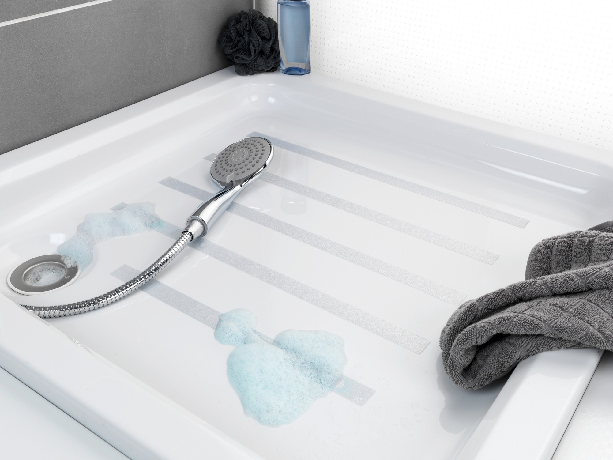 Fita antiderrapante 2,5 cm transparente - 4