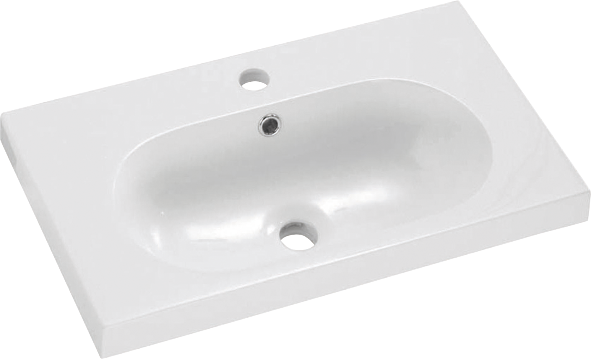 Lavabo encastrado ice 61x14x35 cm