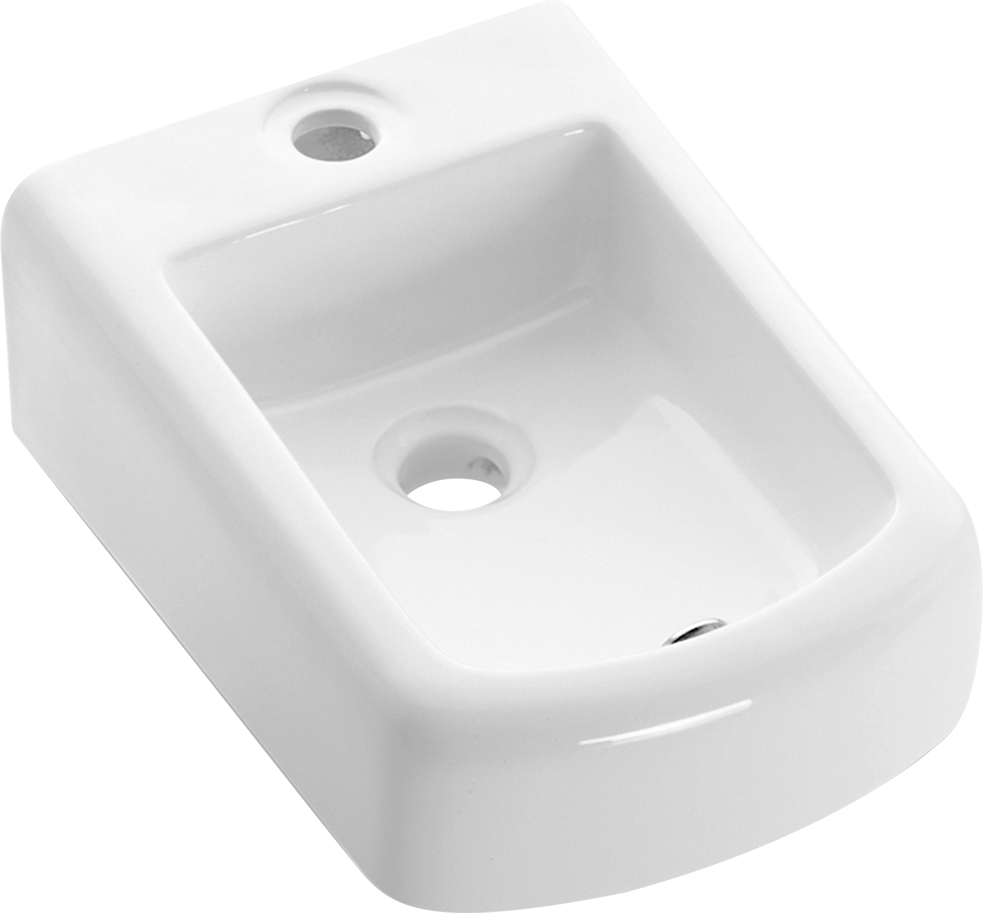 Lavabo suspendido space blanco brillante 30x15x40 cm